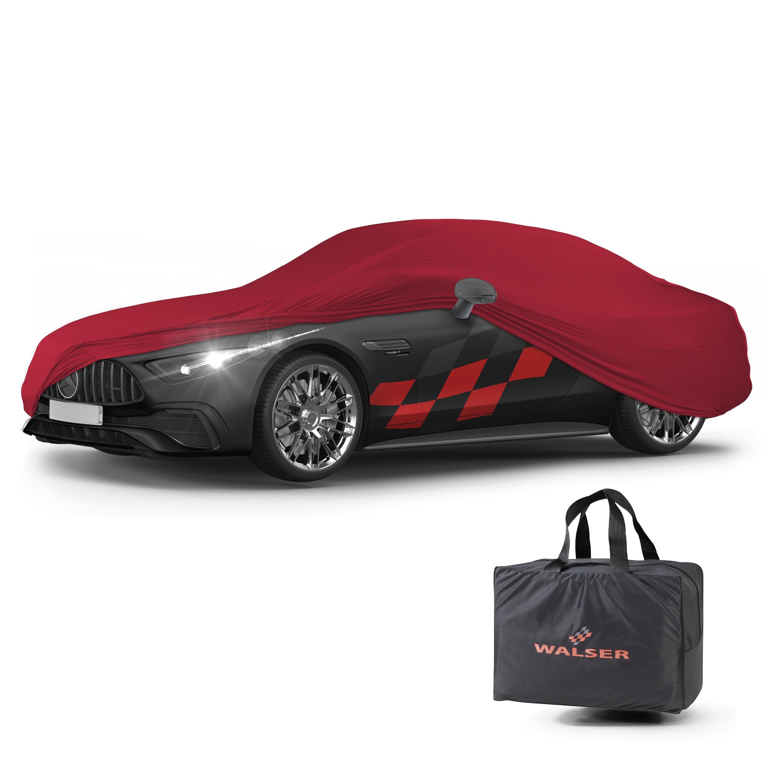 Overtrek Indoor Stretch Plus sitze L rood