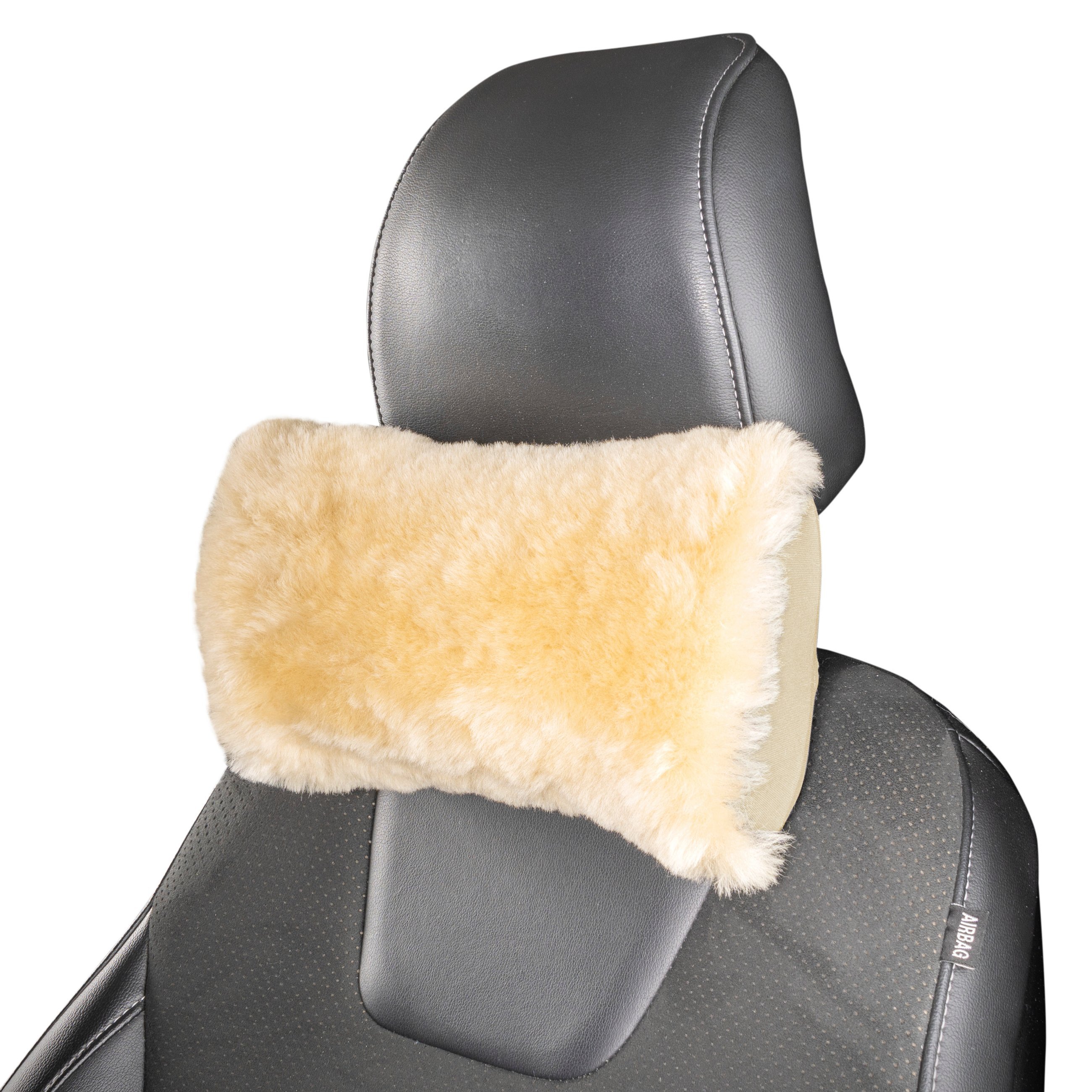 Neck support Mila lambskin beige Bolsters & belt pads Comfort in