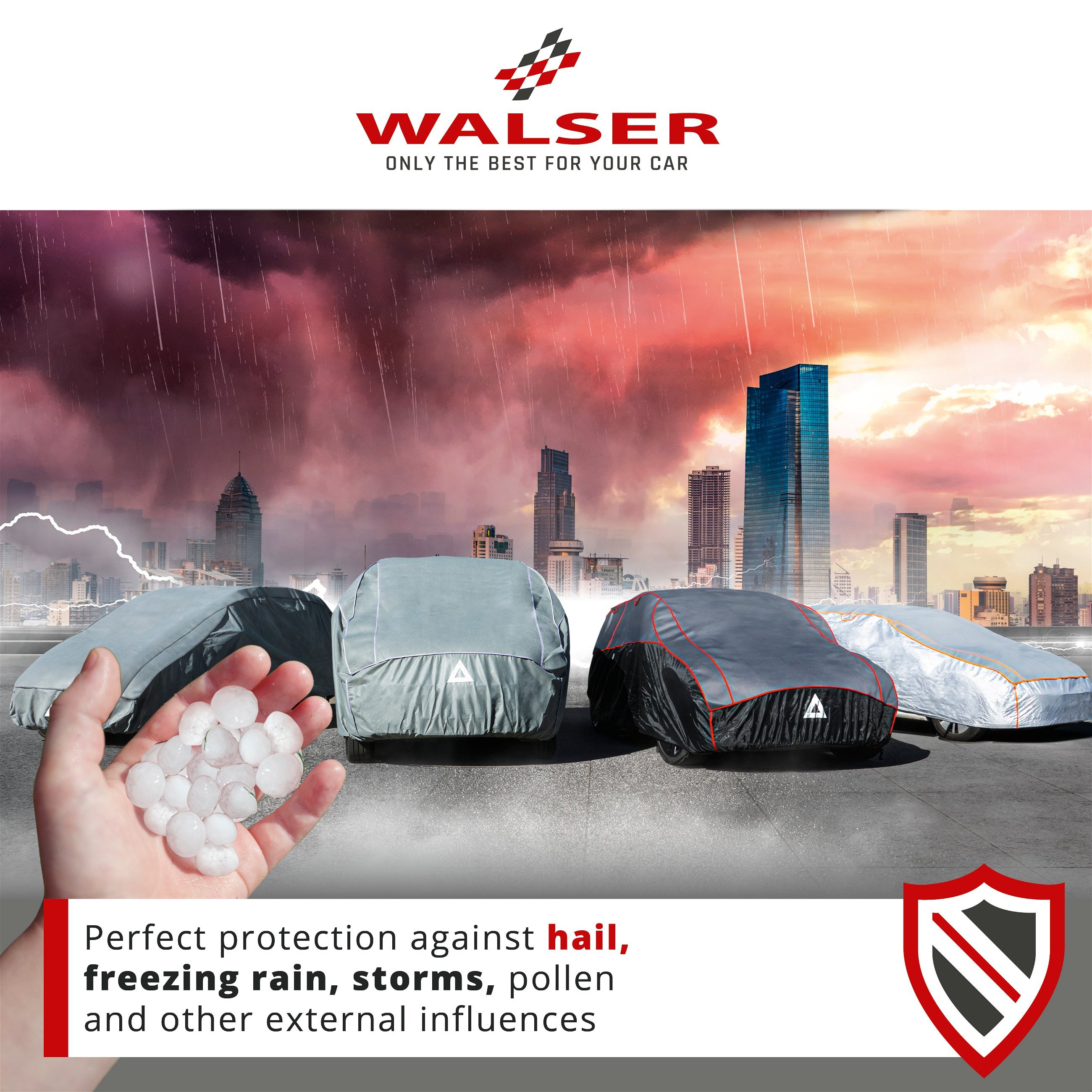 Bus hail protection tarpaulin Hybrid UV Protect size XL