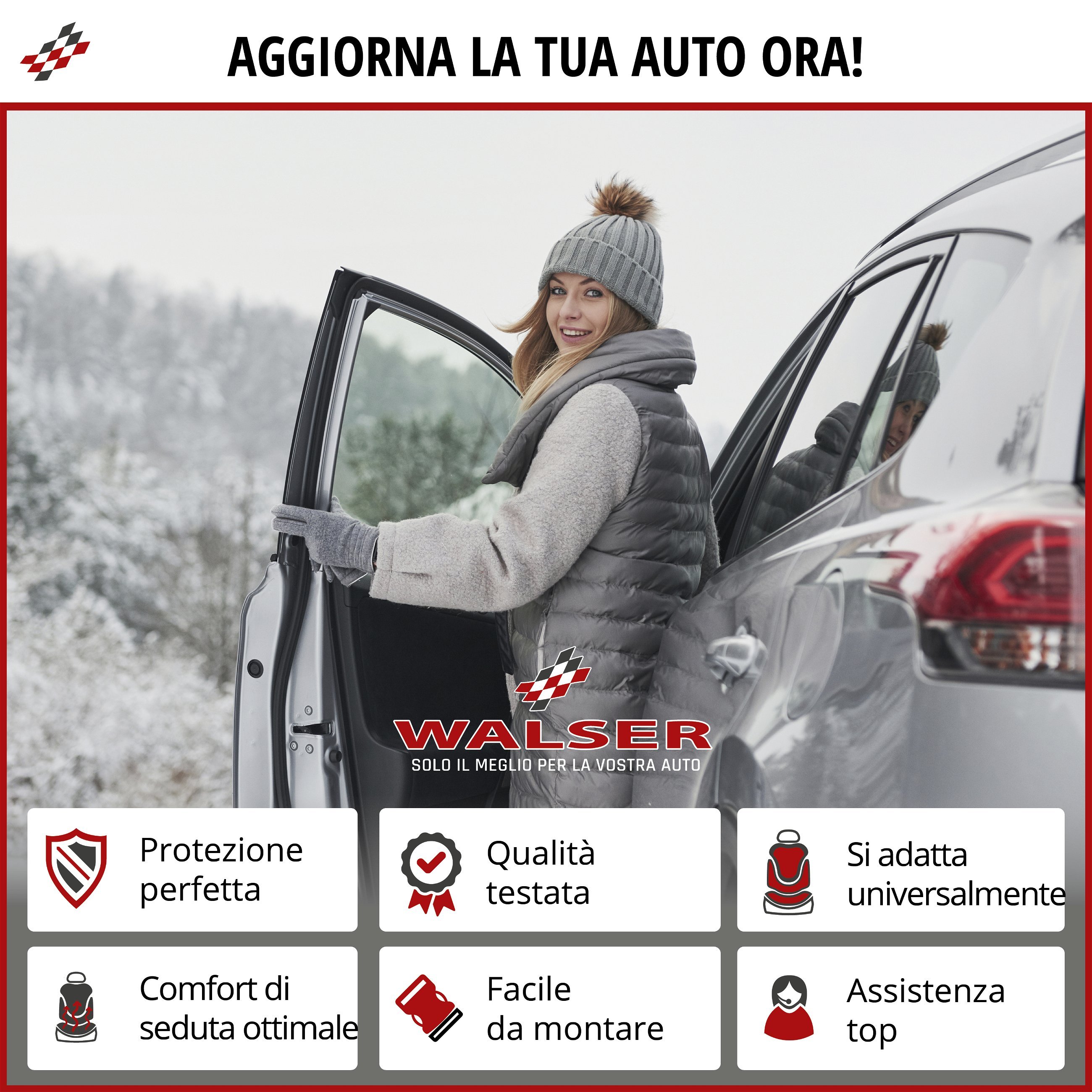 Coprisedile auto Caldo, coprisedile schienale e parte del sedile riscaldabili separatamente, cuscinetto riscaldante per sedile auto con spina a 12 volt