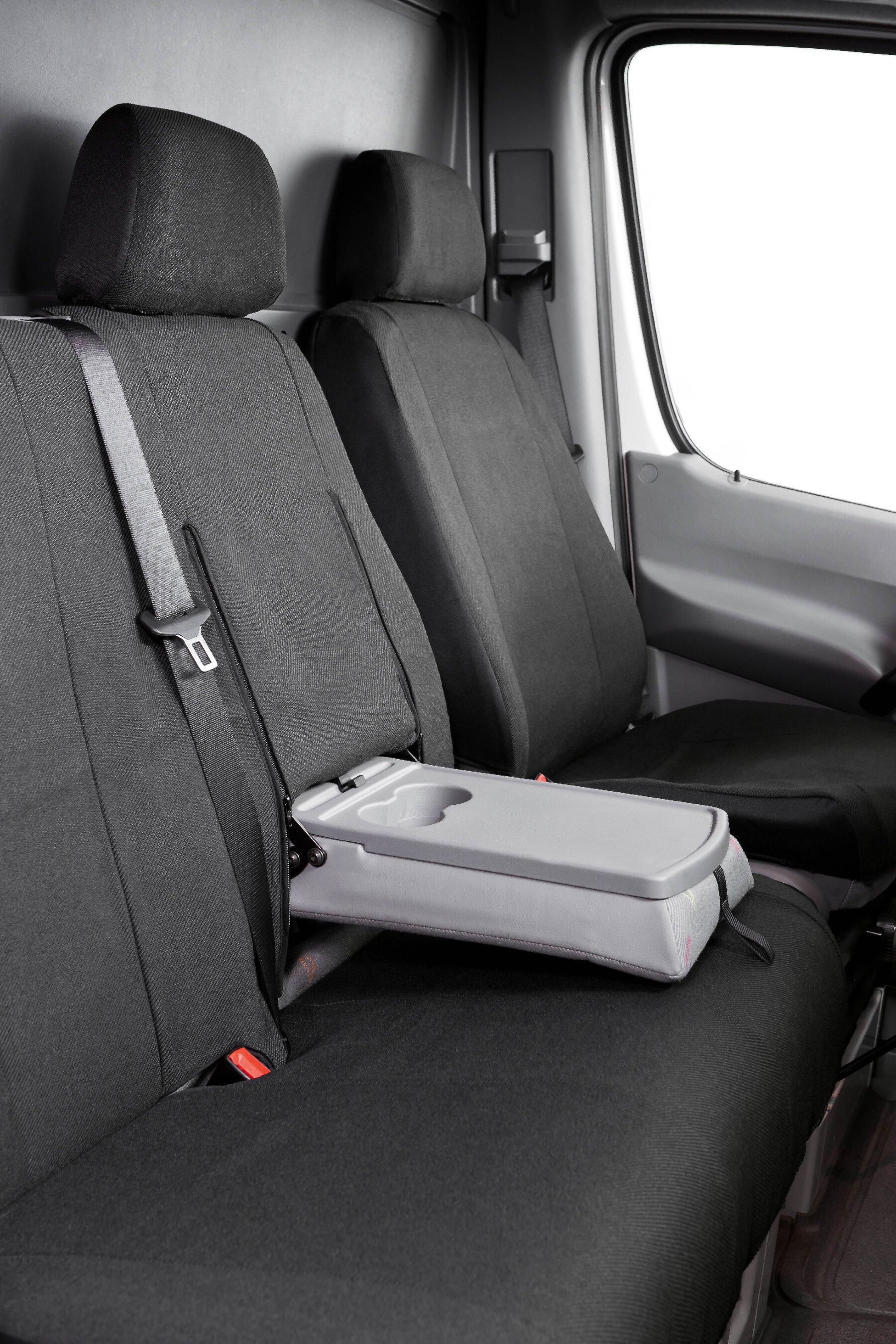 Housse de siège Transporter en tissu pour VW LT, Mercedes Sprinter, siège simple et double