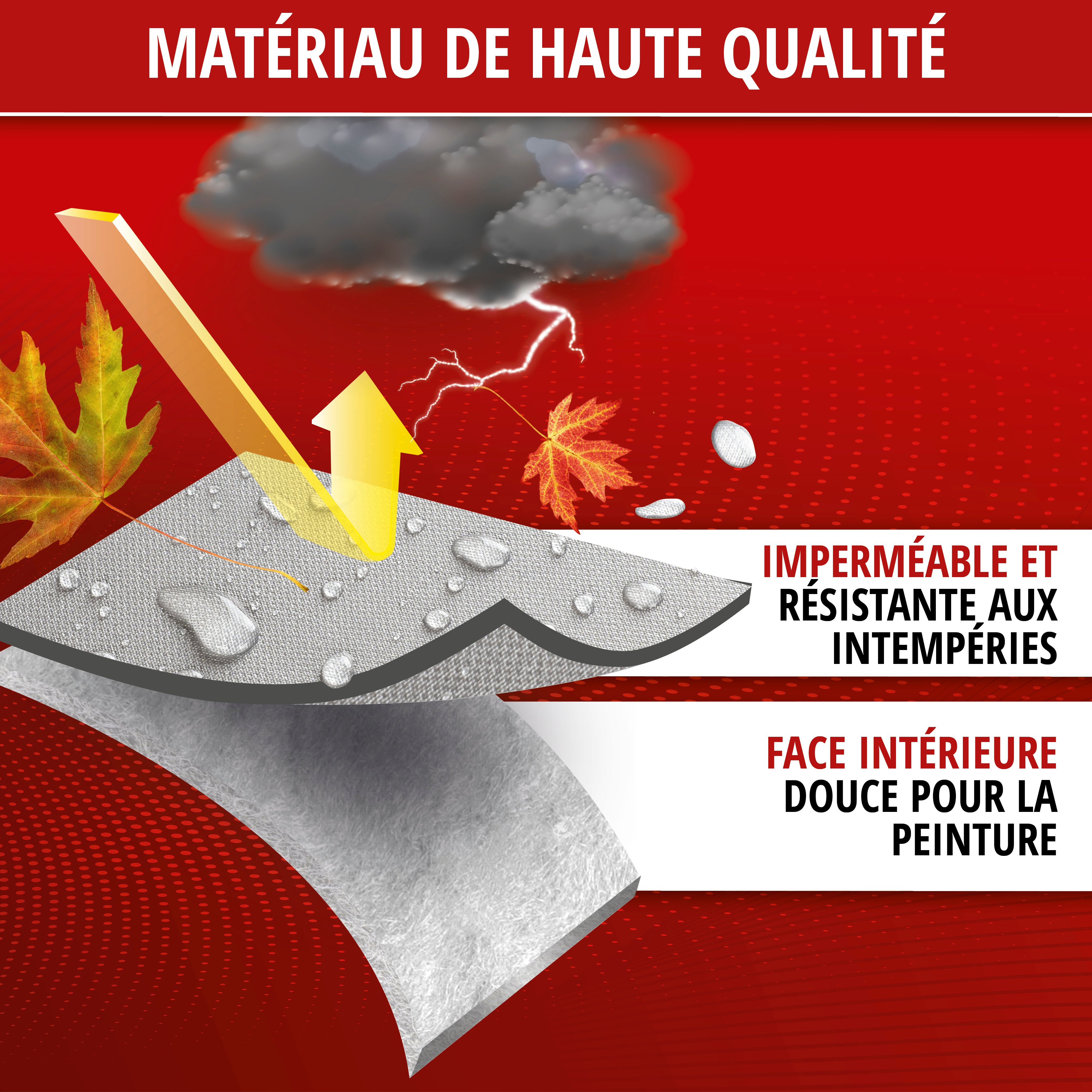 Bâche pour voiture All Weather Light demi-garage taille L gris clair
