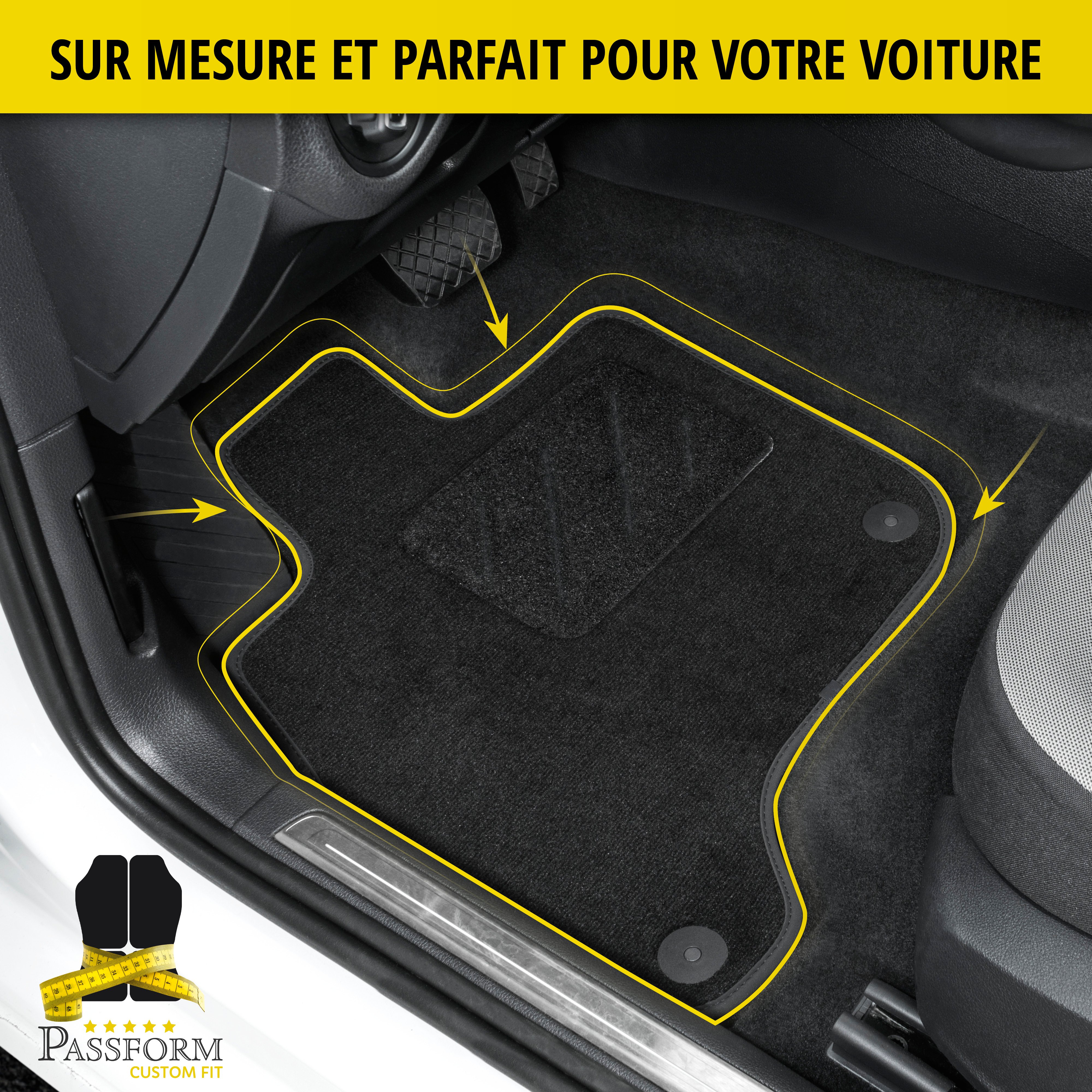 Premium Tapis de sol pour Fiat 500X 09/2014-auj.