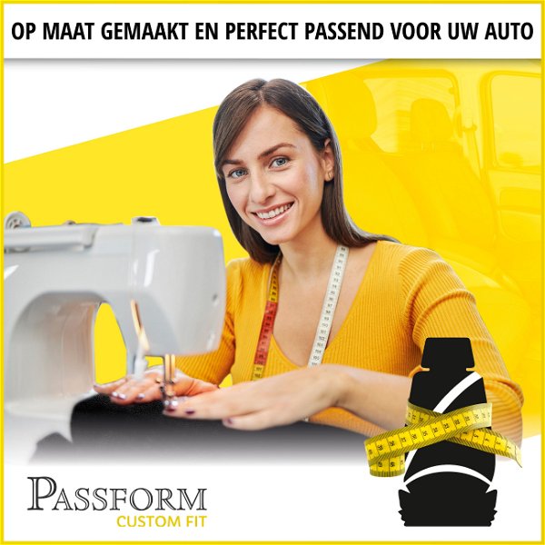 WALSER 10454 Autostoelhoes Transporter Fit, Auto Stoelbekleding van stof antraciet compatibel met VW T5, Dubbele Bank front repostable