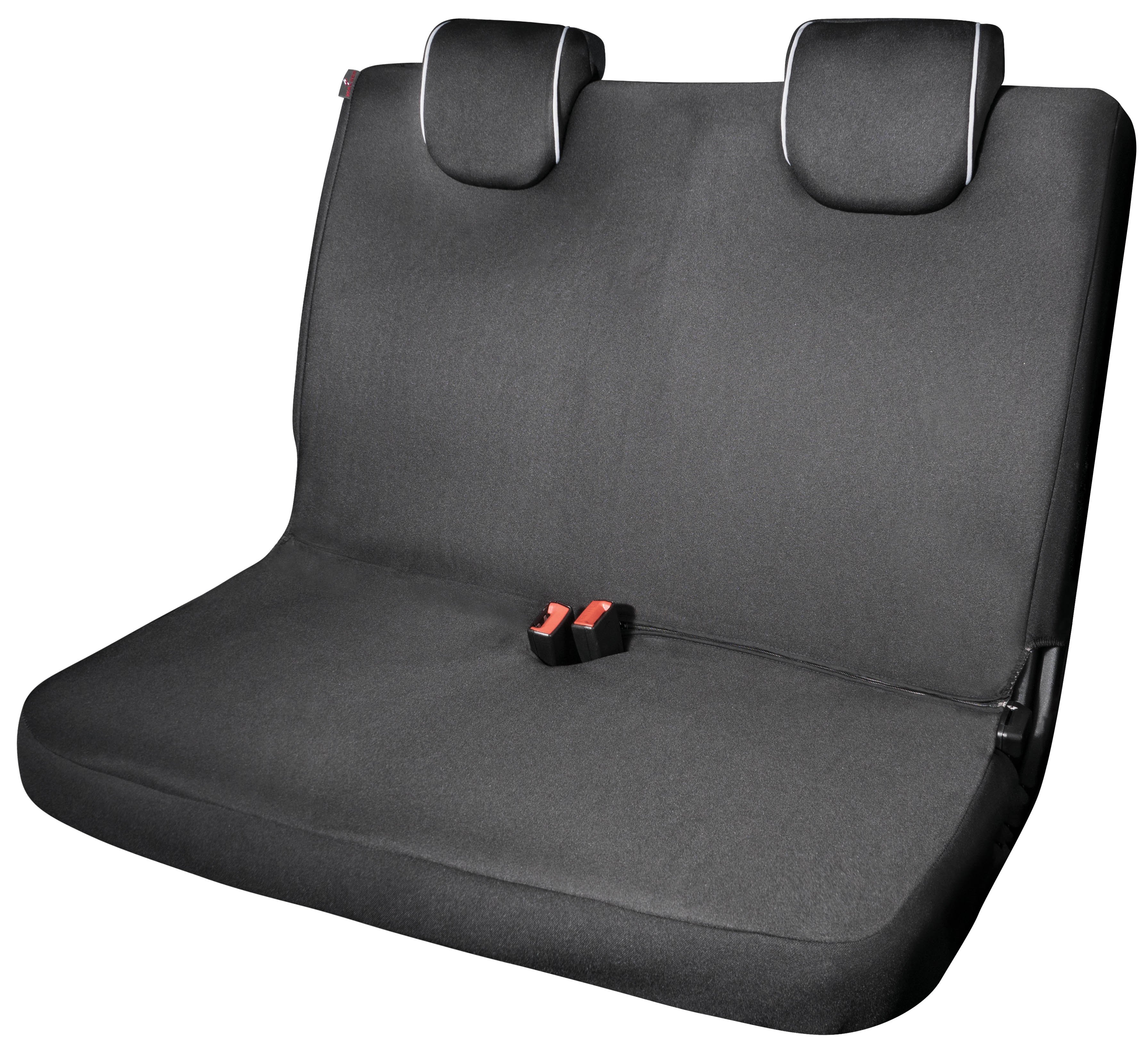 Auto stoelbeschermer Modulo voor Doppelbank zwart universeel passende stoelbeschermer