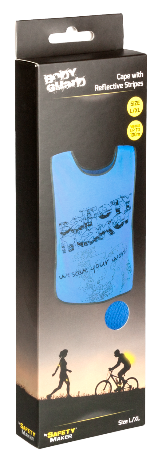 Freizeitweste mit reflektierenden Designelementen L/XL blau