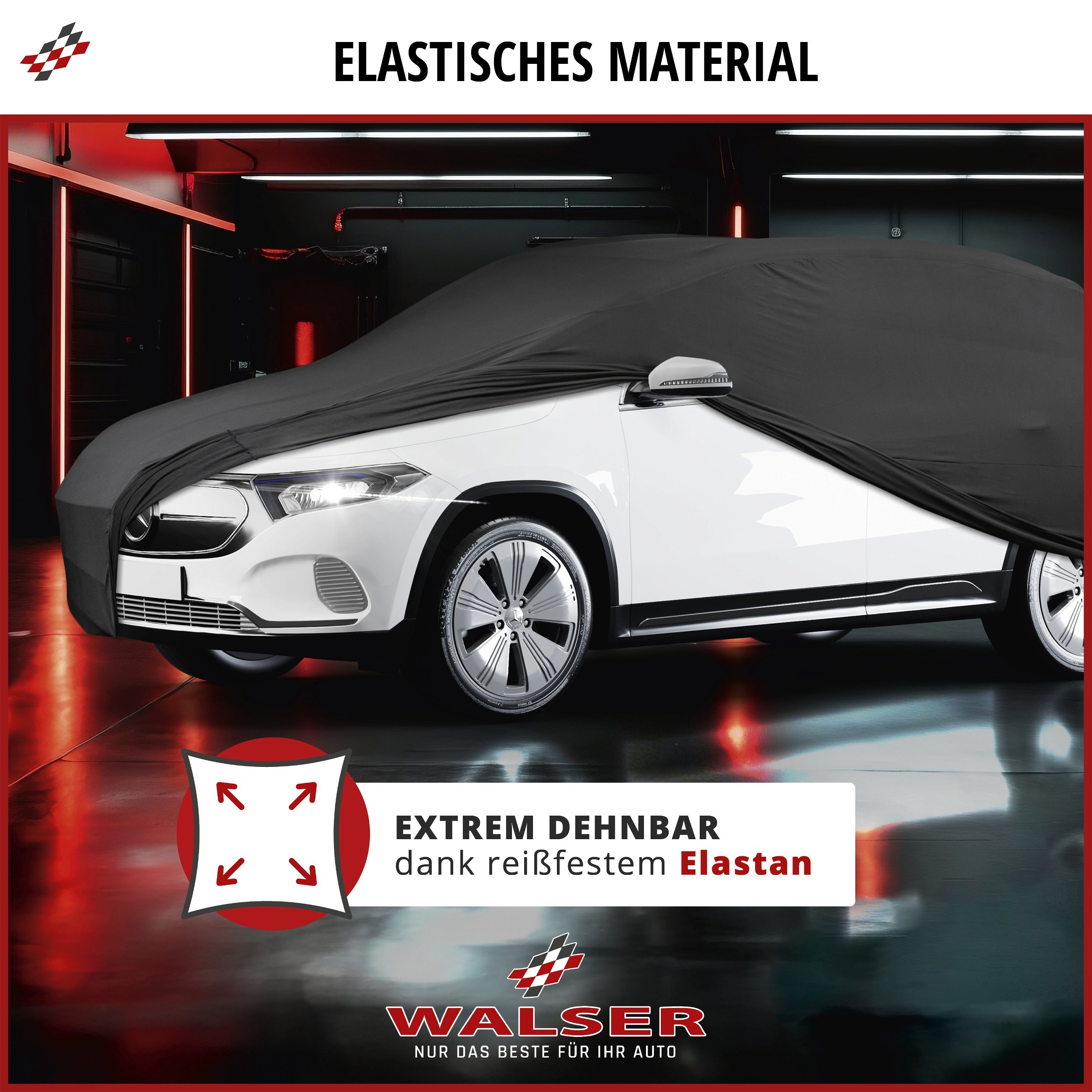 Autoplane Indoor Stretch Plus, PKW-Abdeckplane Kombi Größe XL schwarz
