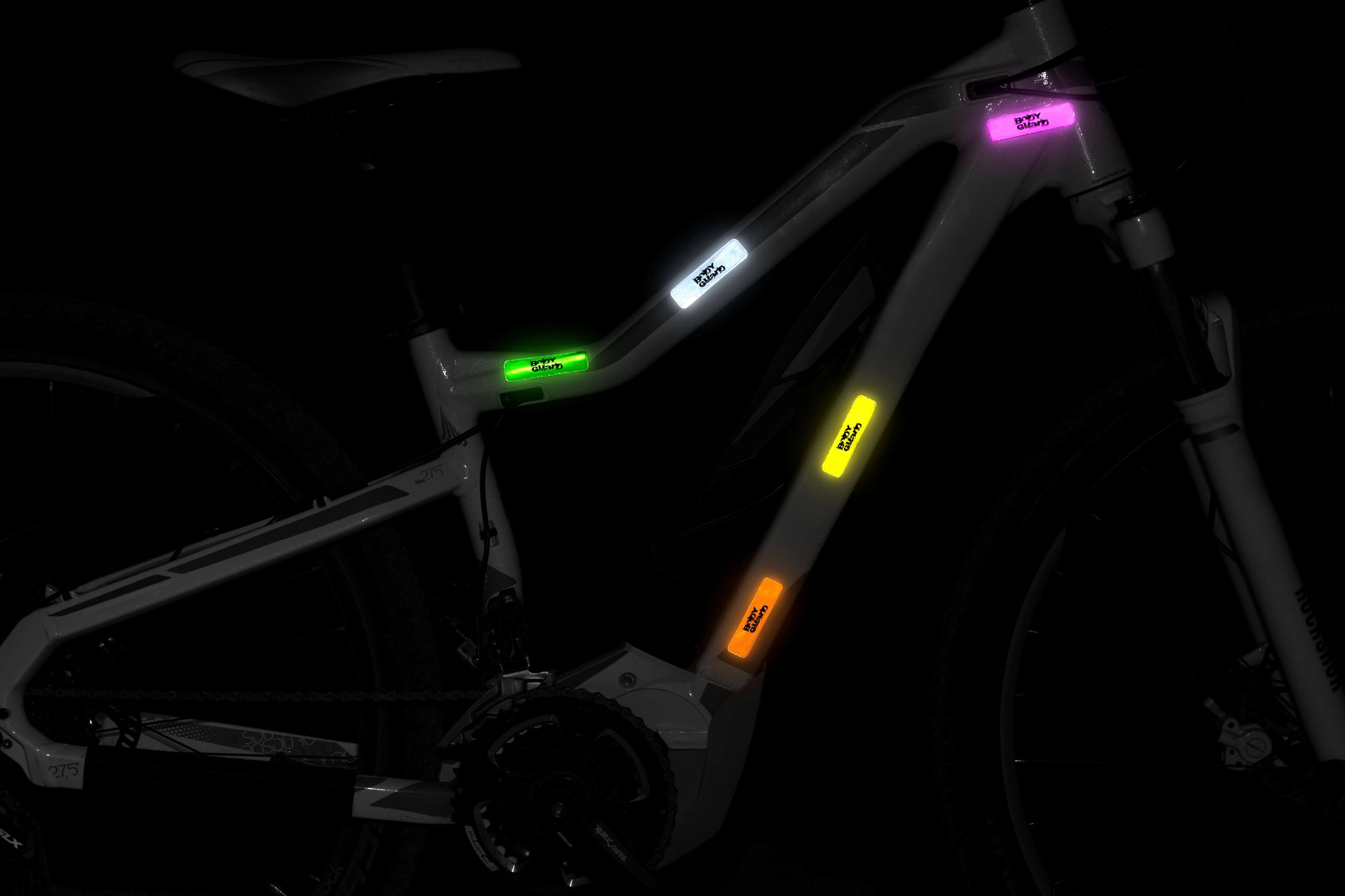 Neon sticker zilver 70x20 mm
