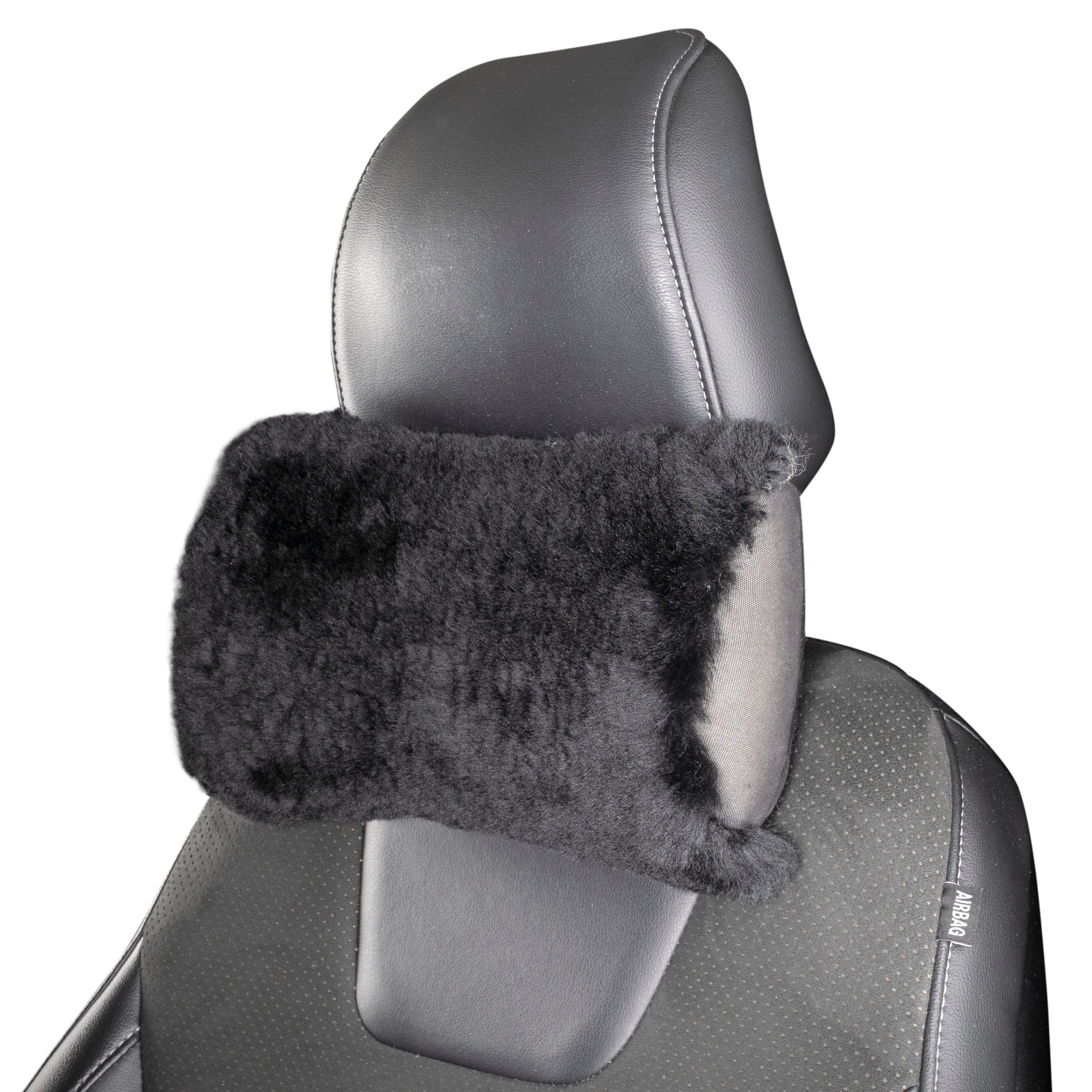 Neck support Mila lambskin black Bolsters & belt pads Comfort in