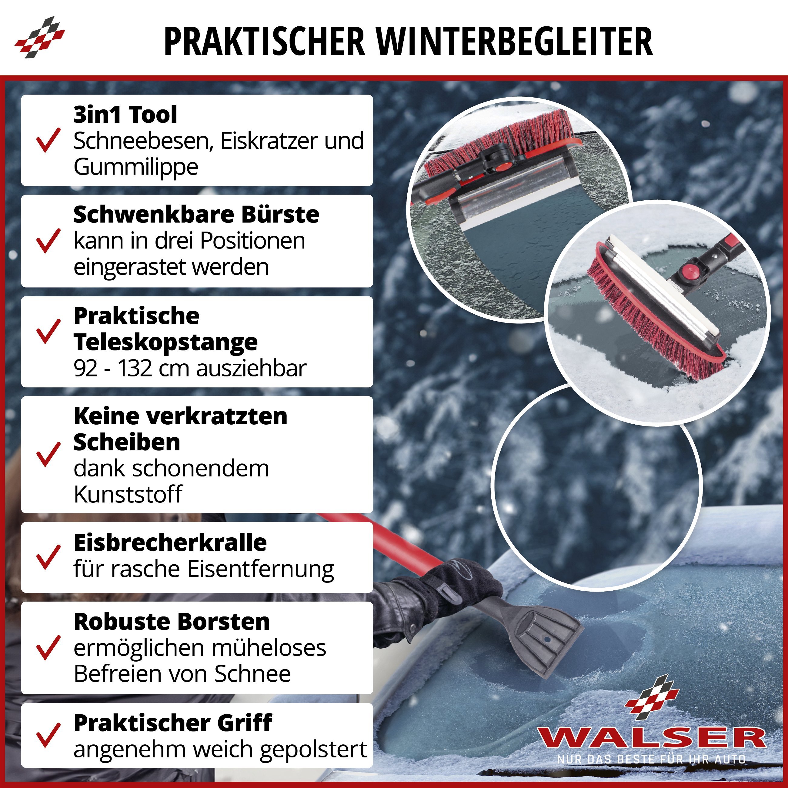 Eiskratzer mit Schneebesen 59.5 cm x 11 cm - Ihr Elektronik-Versand in der  Schweiz