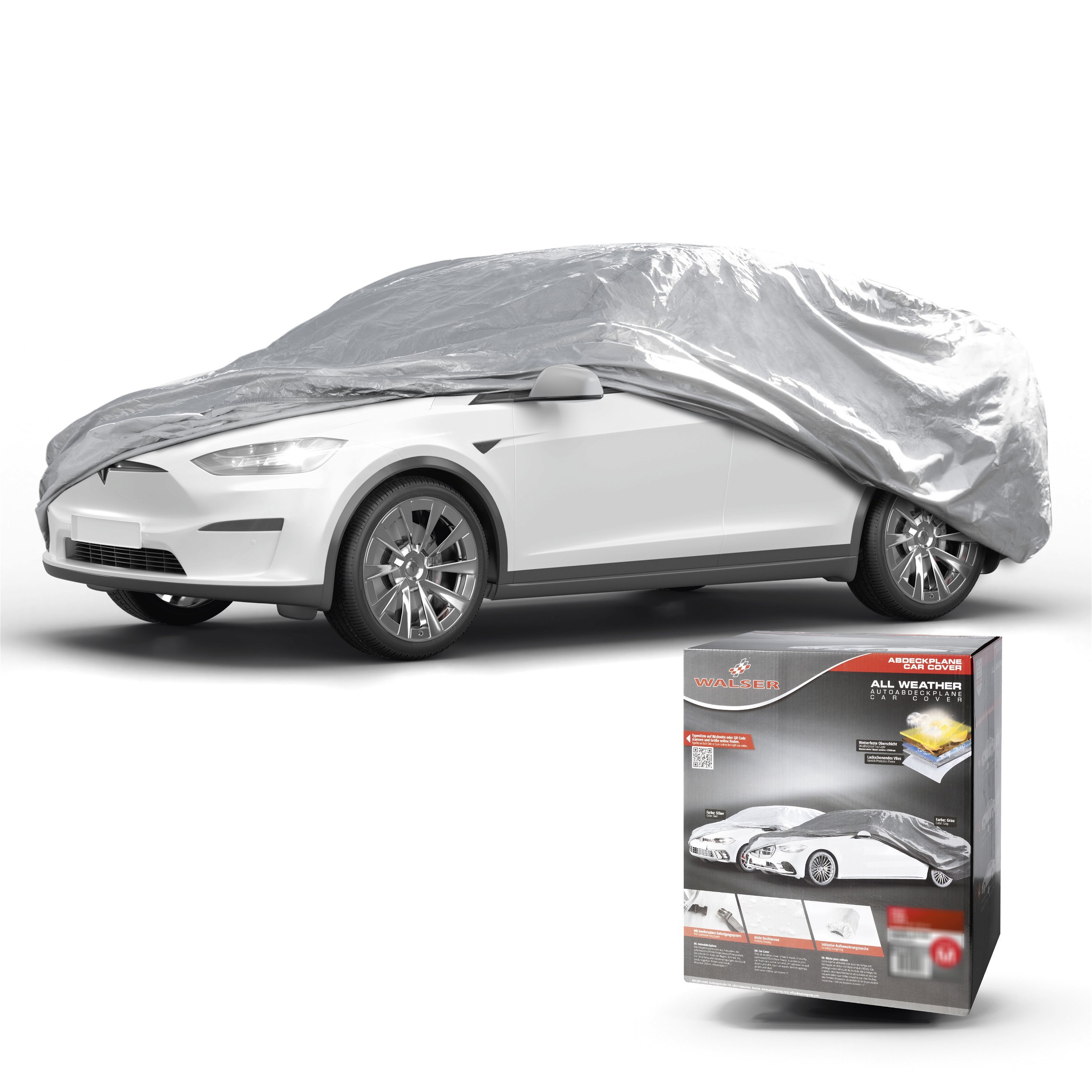 Bâche voiture All Weather Basic, bâche de voiture garage complet Combi taille XL argent