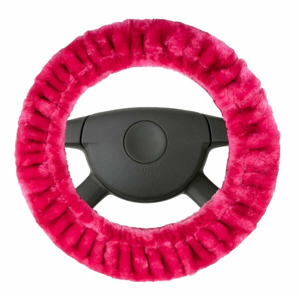 Housse de volant Teddy Peluche rose