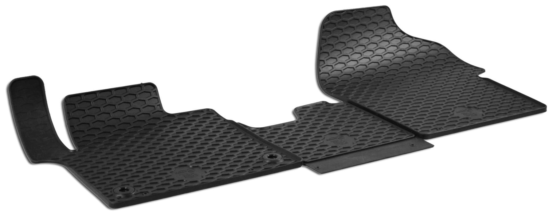 DirtGuard rubberen voetmatten geschikt voor Citroen Jumpy/Peugeot Expert/Toyota Proace 2016-Vandaag, ovaal opzetstuk
