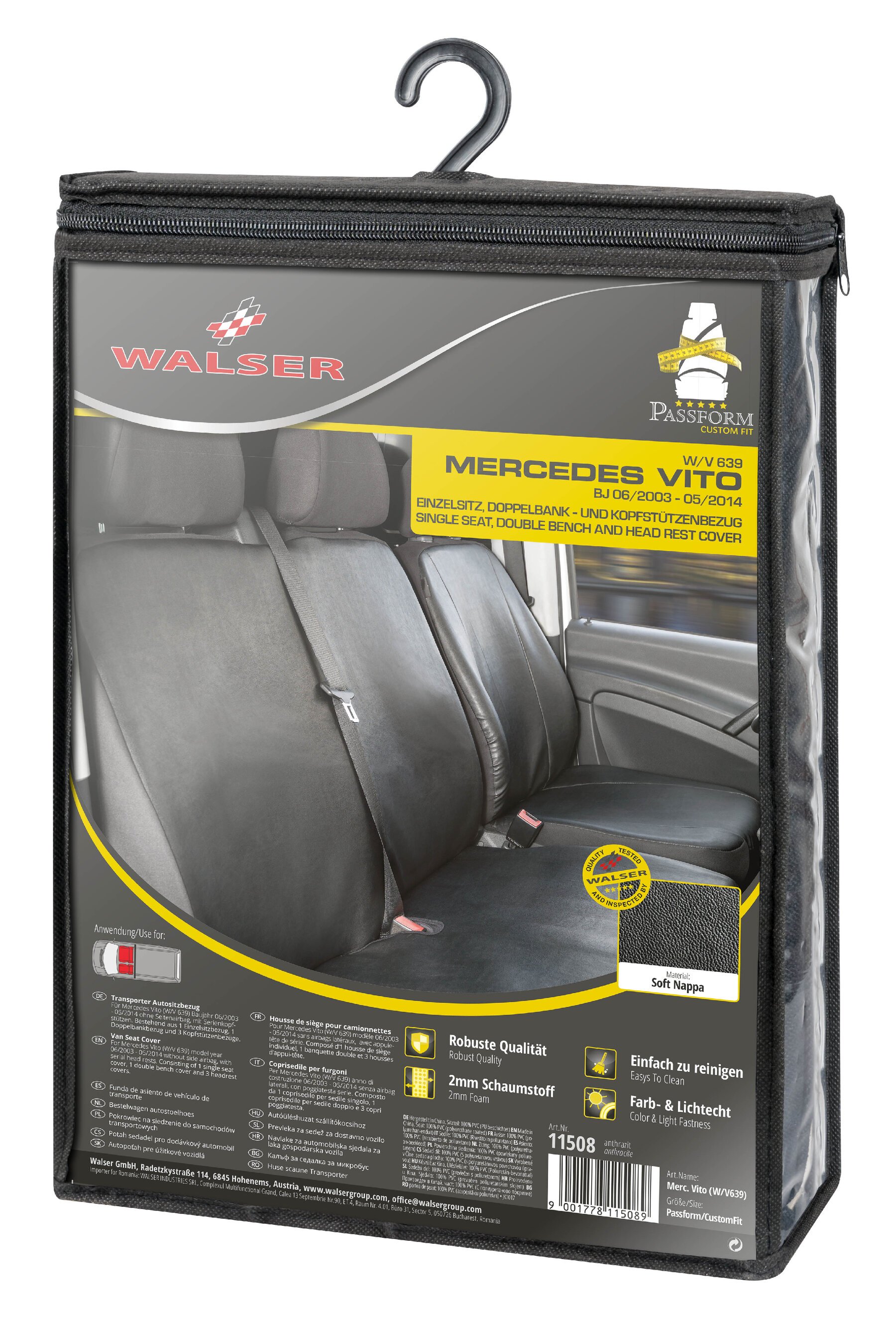 Mercedes viano seat deals covers