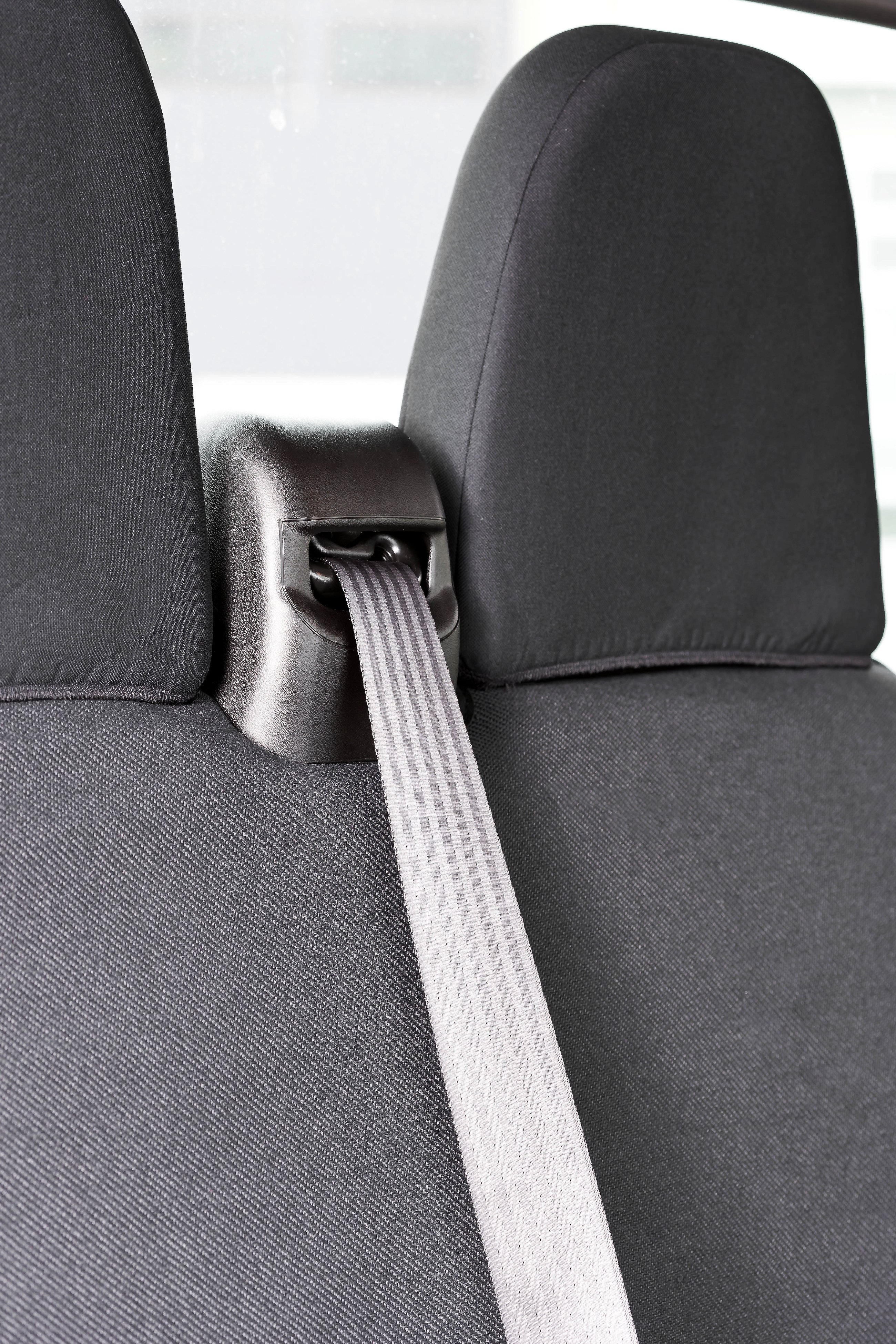 Charcoal Black Leatherette Trim To Fit A Iveco Daily 2006 Van 1 Single + 1 Double Seat Covers