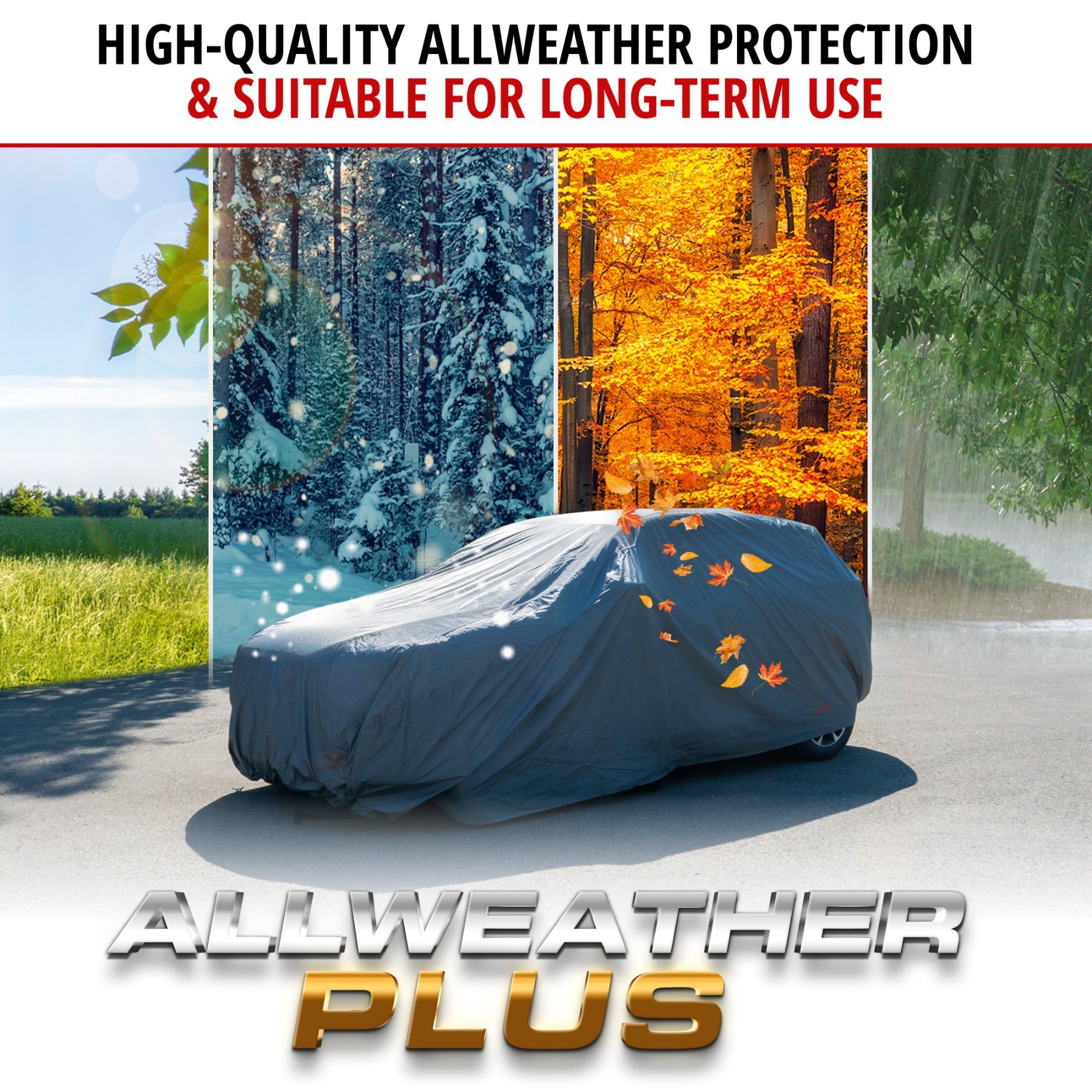 Car tarpaulin All Weather Plus combi size XL grey