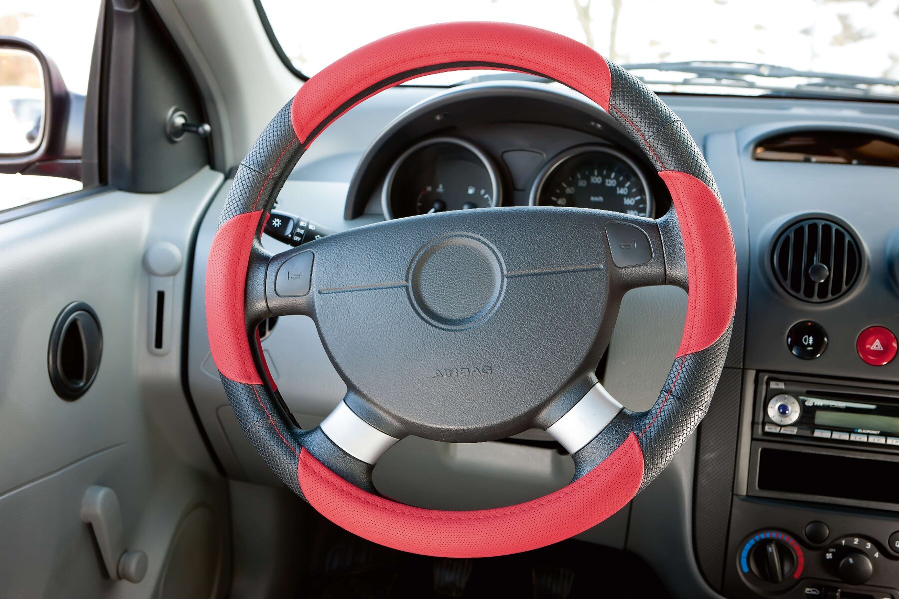 Steering wheel cover steering wheel cover sport red