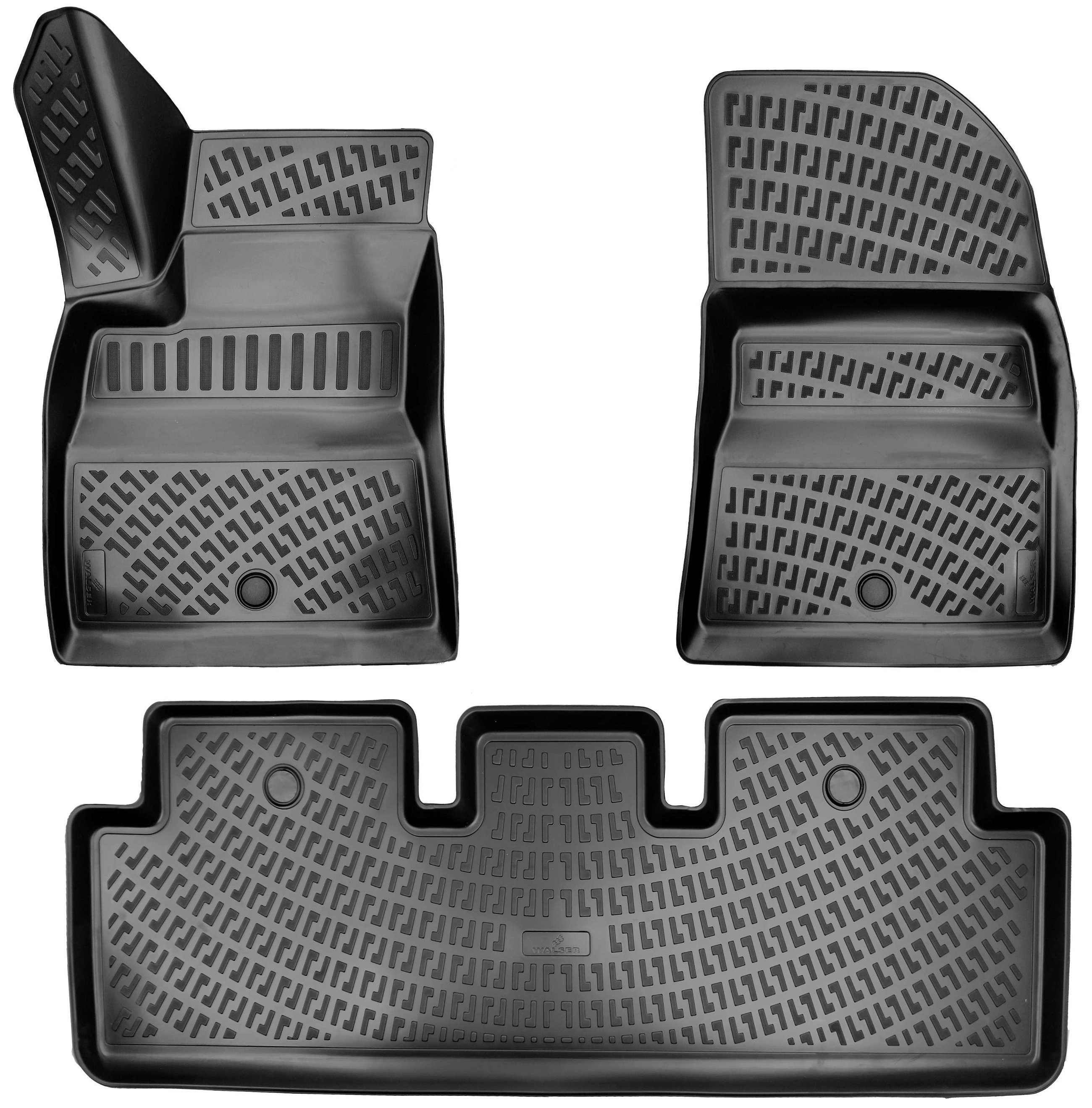 Tappetini in gomma per auto su misura per Tesla Model 3 (5YJ3) 01/2017 - Oggi
