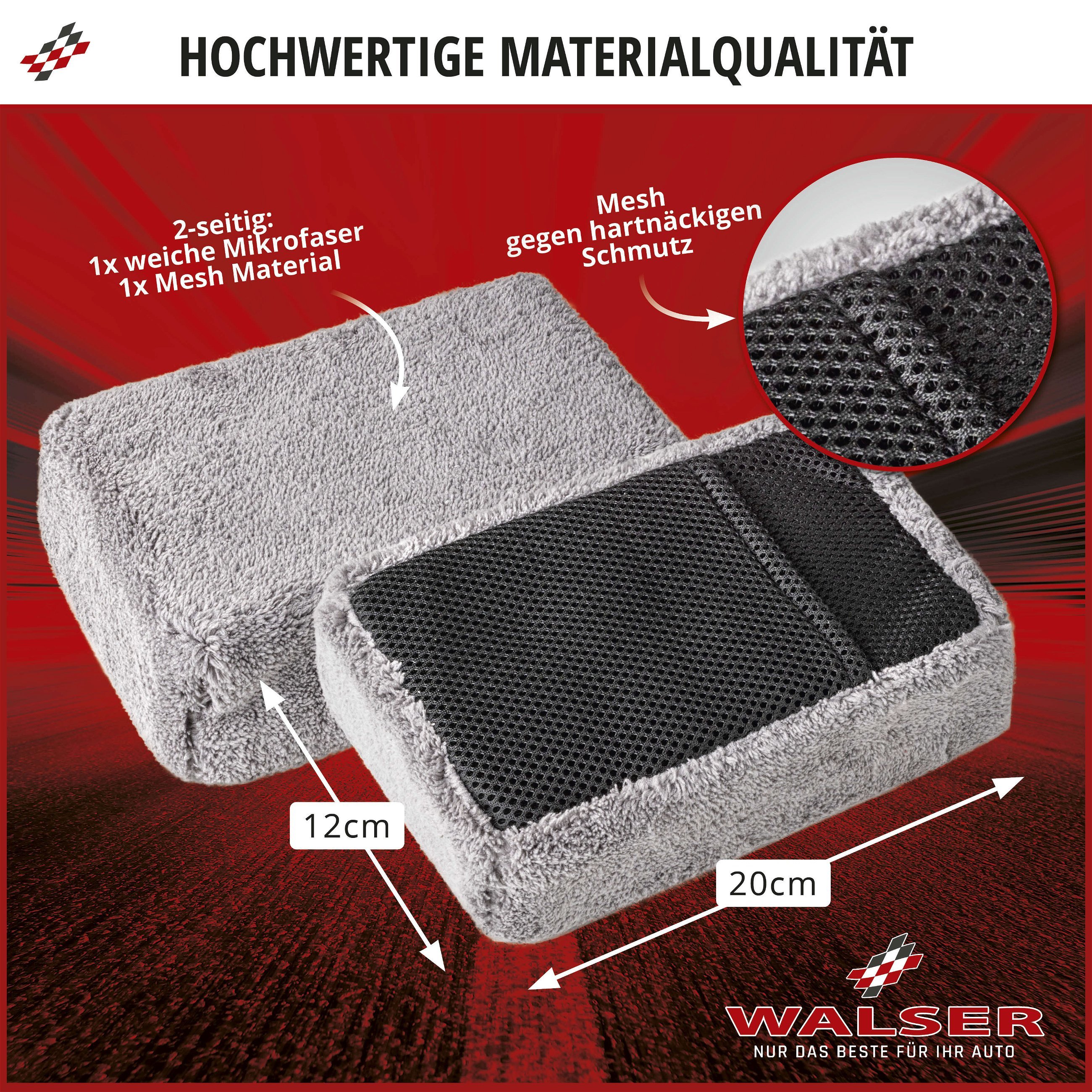 Waschhandschuh & Schwamm aus Mikrofaser