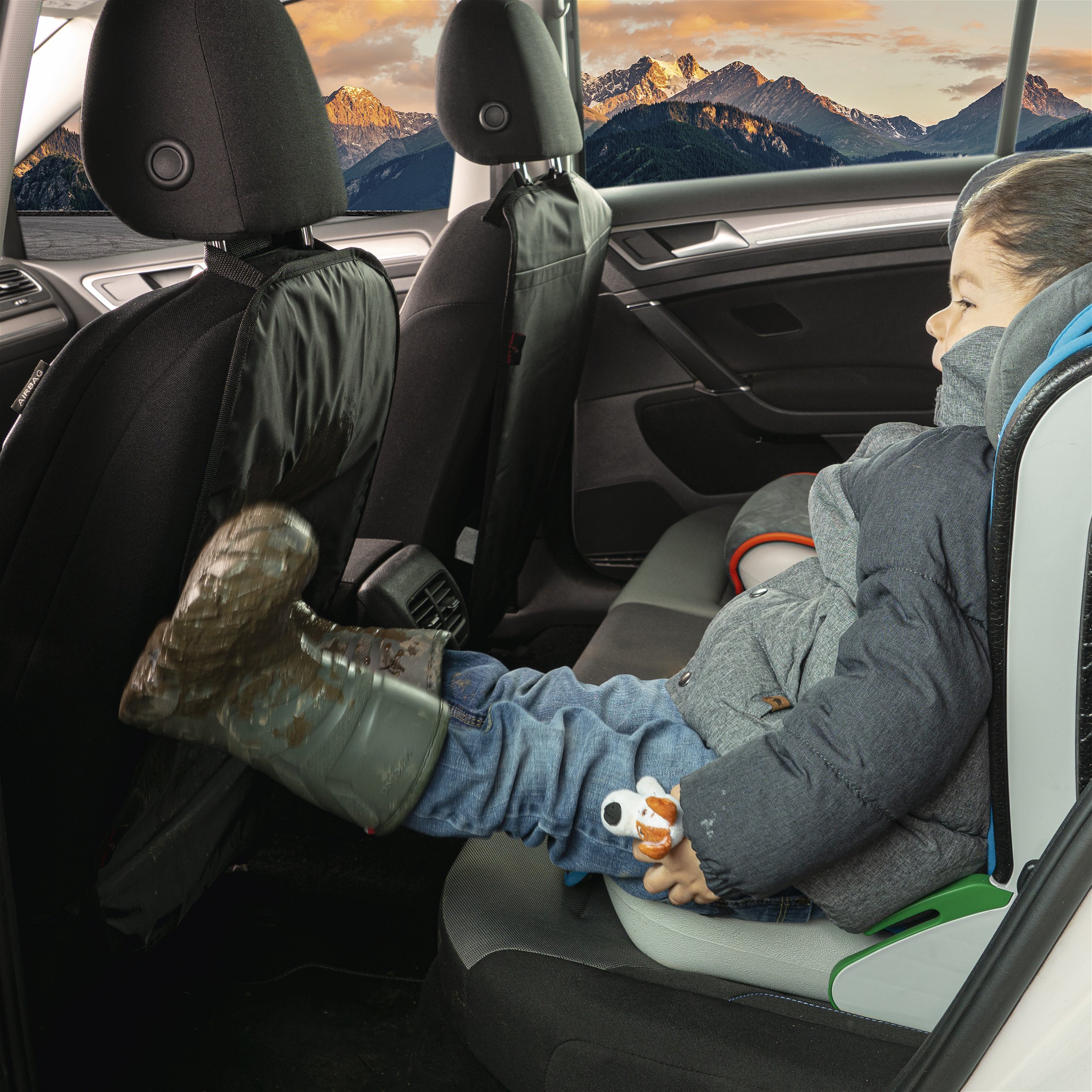 Car seat backrest protection Blacky