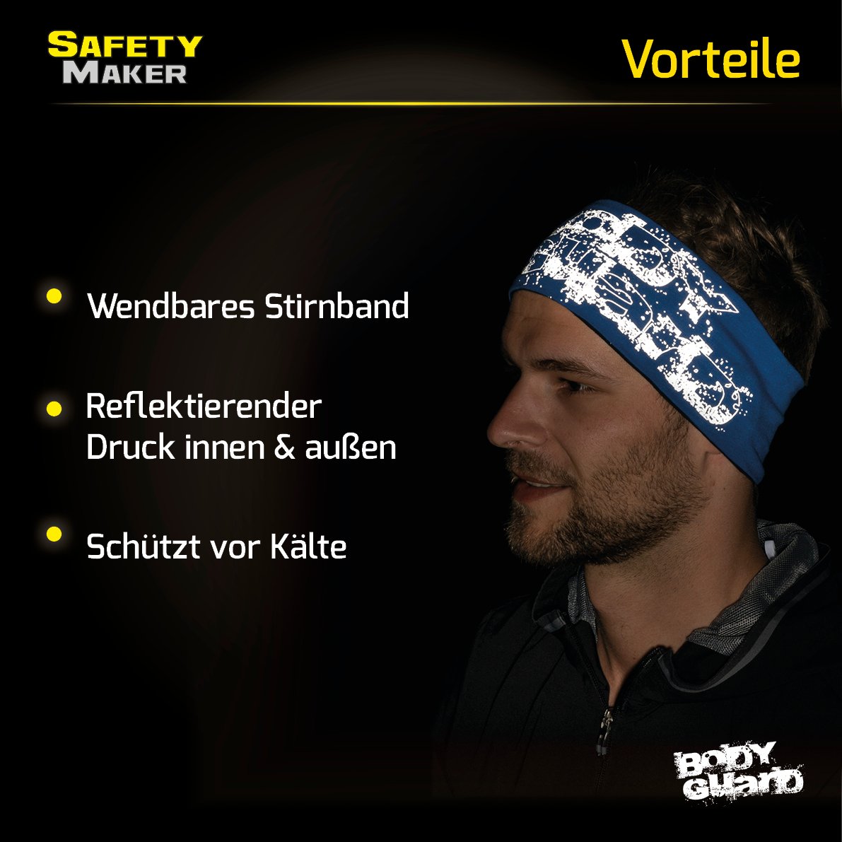 Wende Stirnband blau-silber