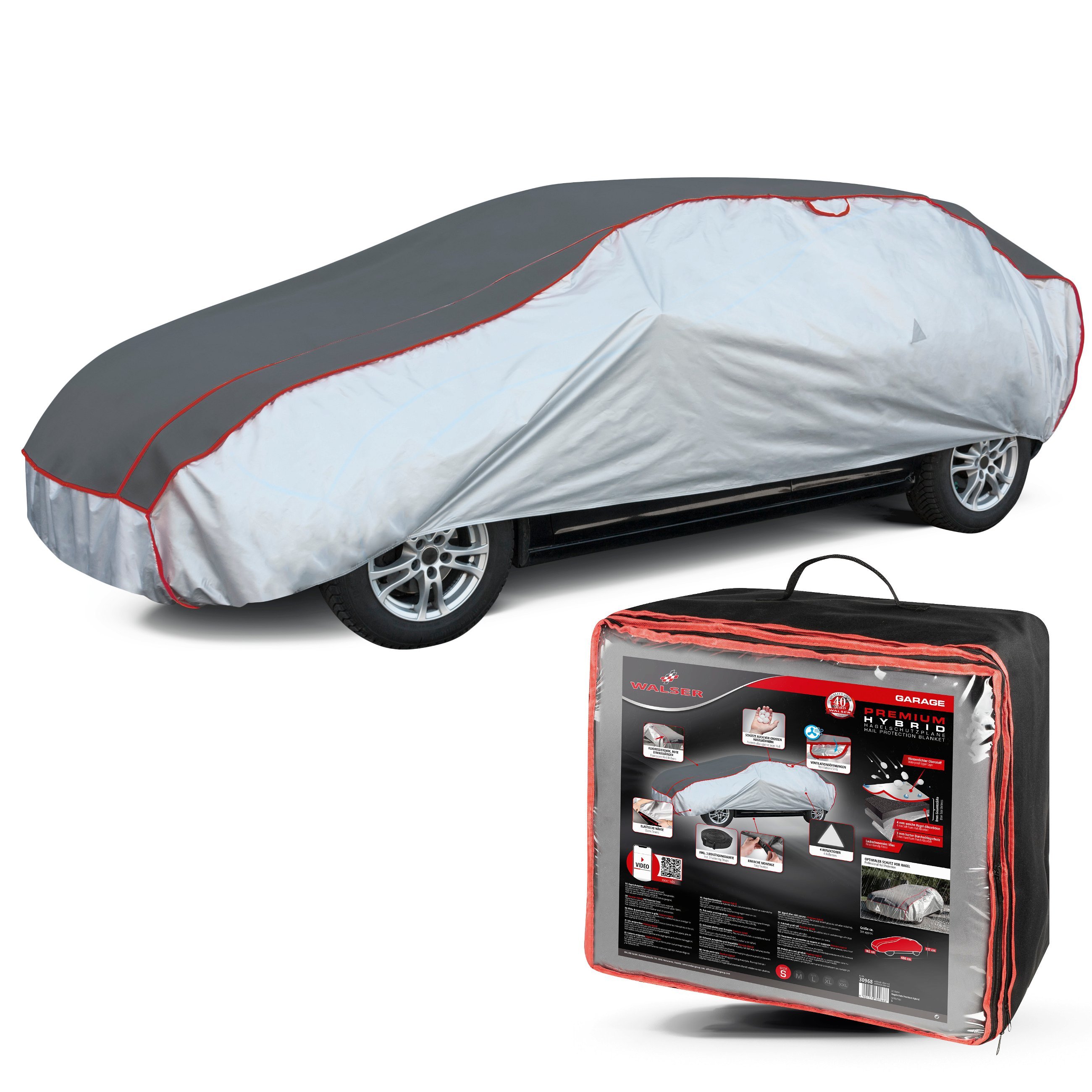 Car hail protection cover Premium Hybrid size S
