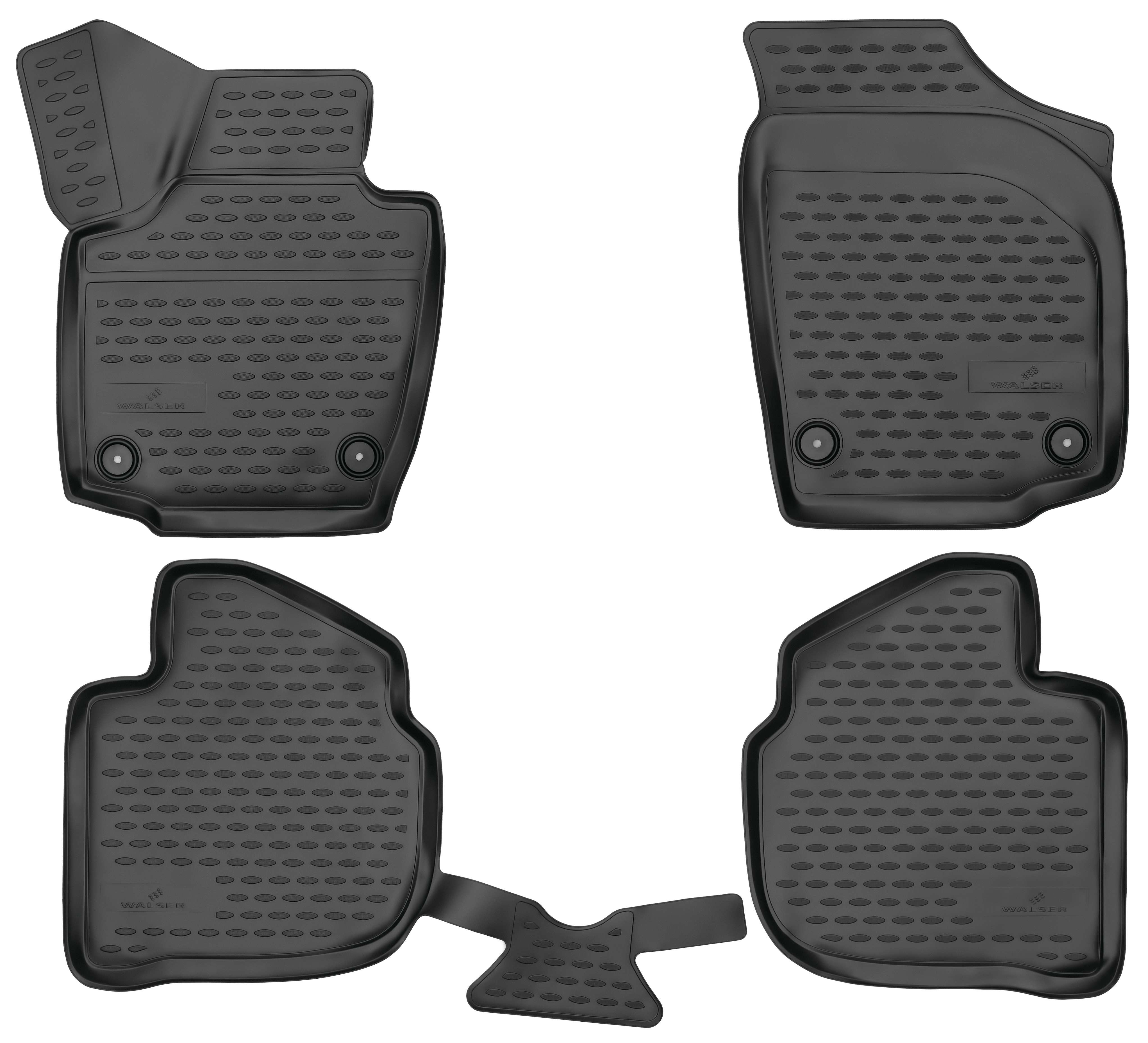 Rubberen Voetmatten XTR geschikt voor Skoda Rapid 07/2012 - 12/2019