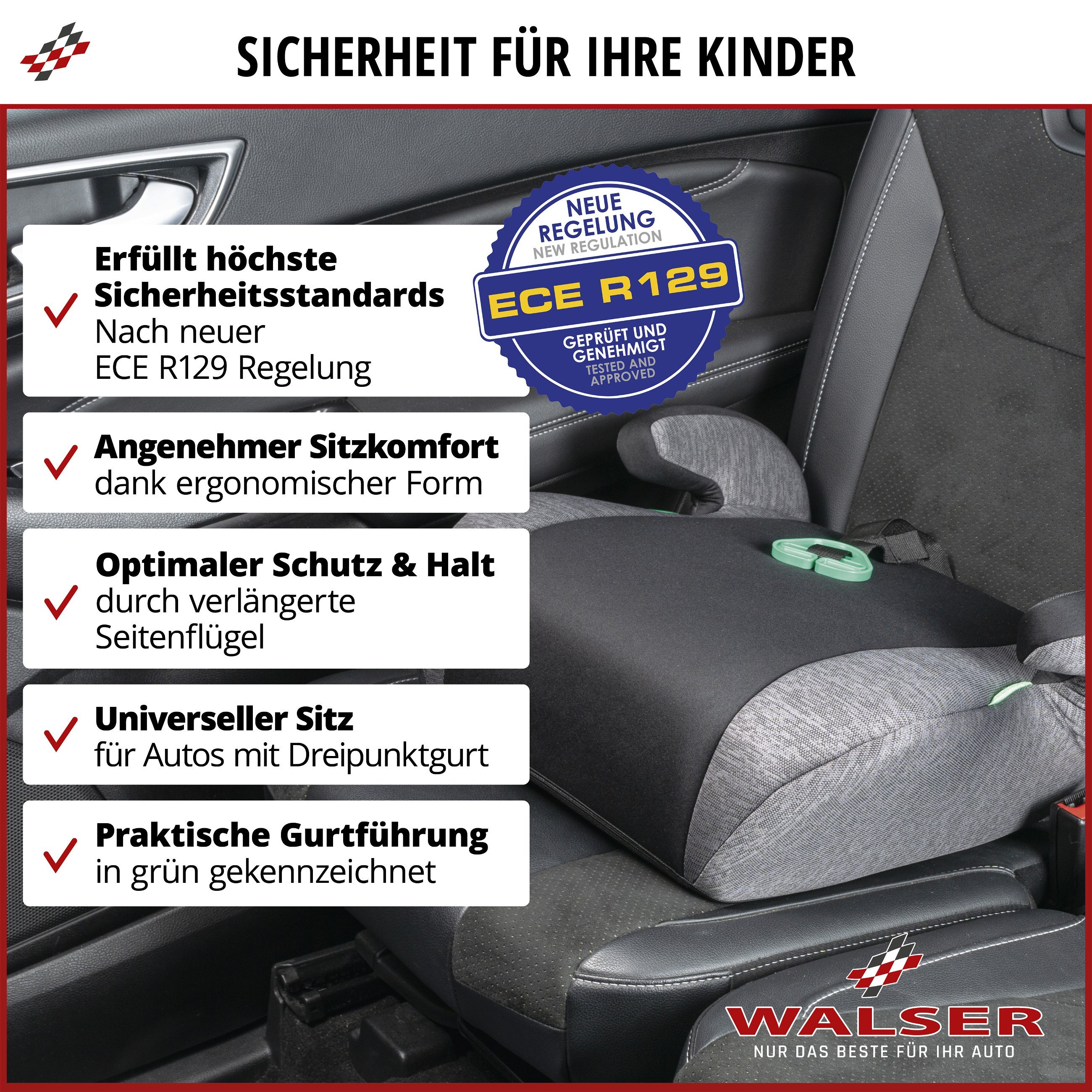 Kindersitzerhöhung Raffi, Sitzerhöhung Auto ECE R 129 geprüft, Kindersitz  schwarz/grau, Kindersitzerhöhung Raffi, Sitzerhöhung Auto ECE R 129  geprüft, Kindersitz schwarz/grau, Kindersitze, Kids & Co