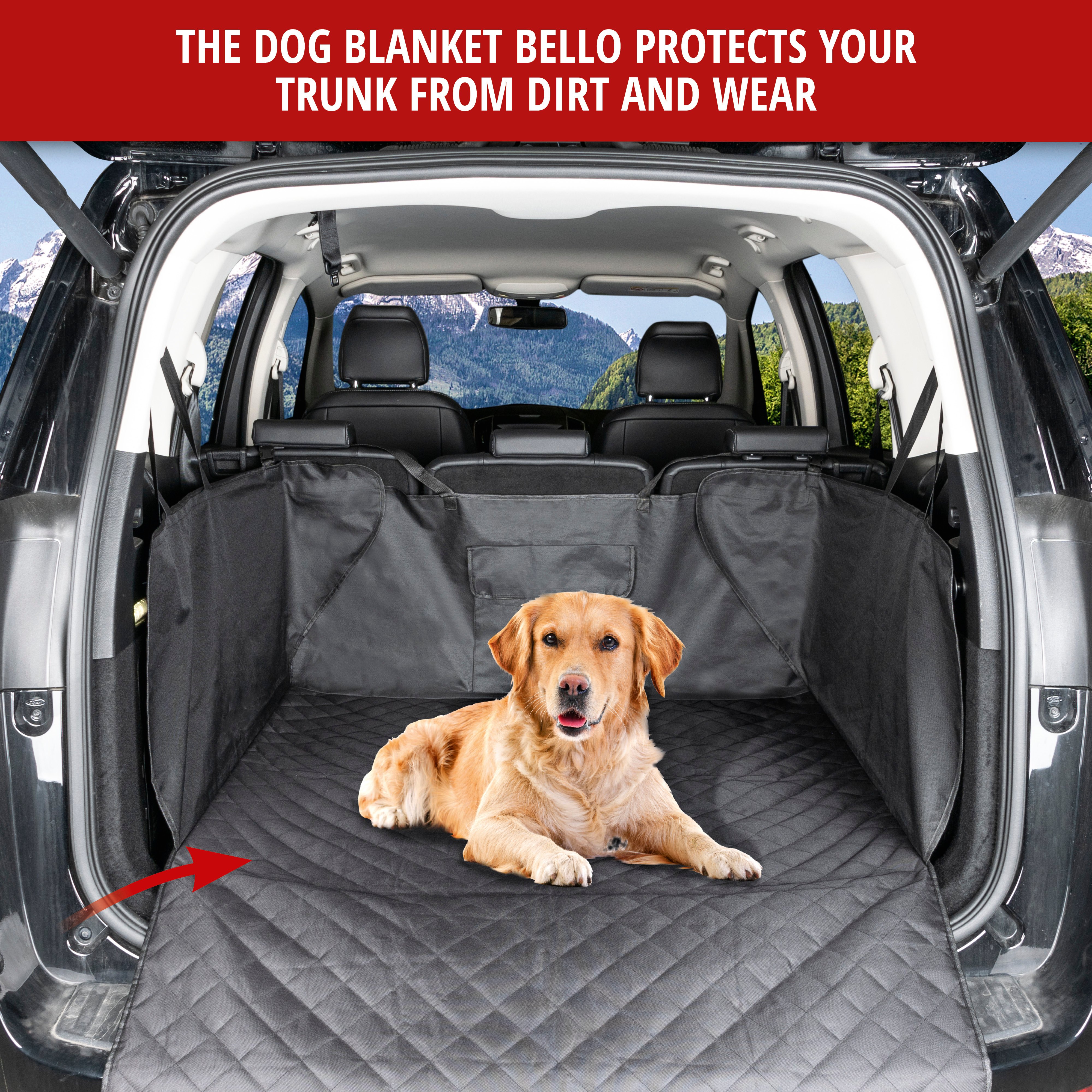 Boot lid dog blanket Bello