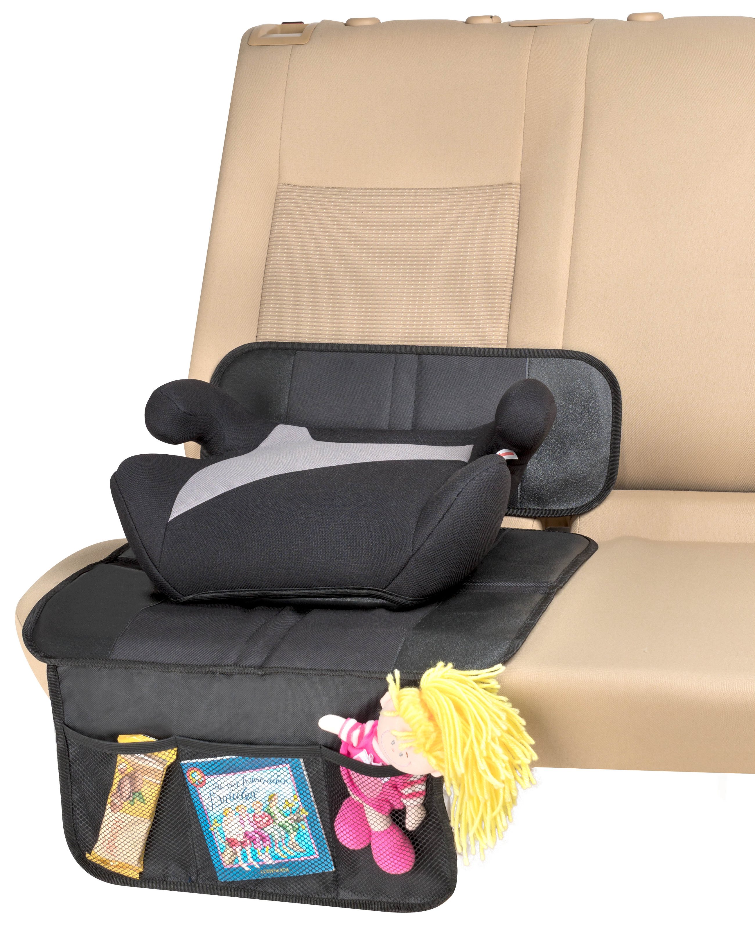 Coussin pour siège enfant George Premium, tapis de protection pour siège enfant noir