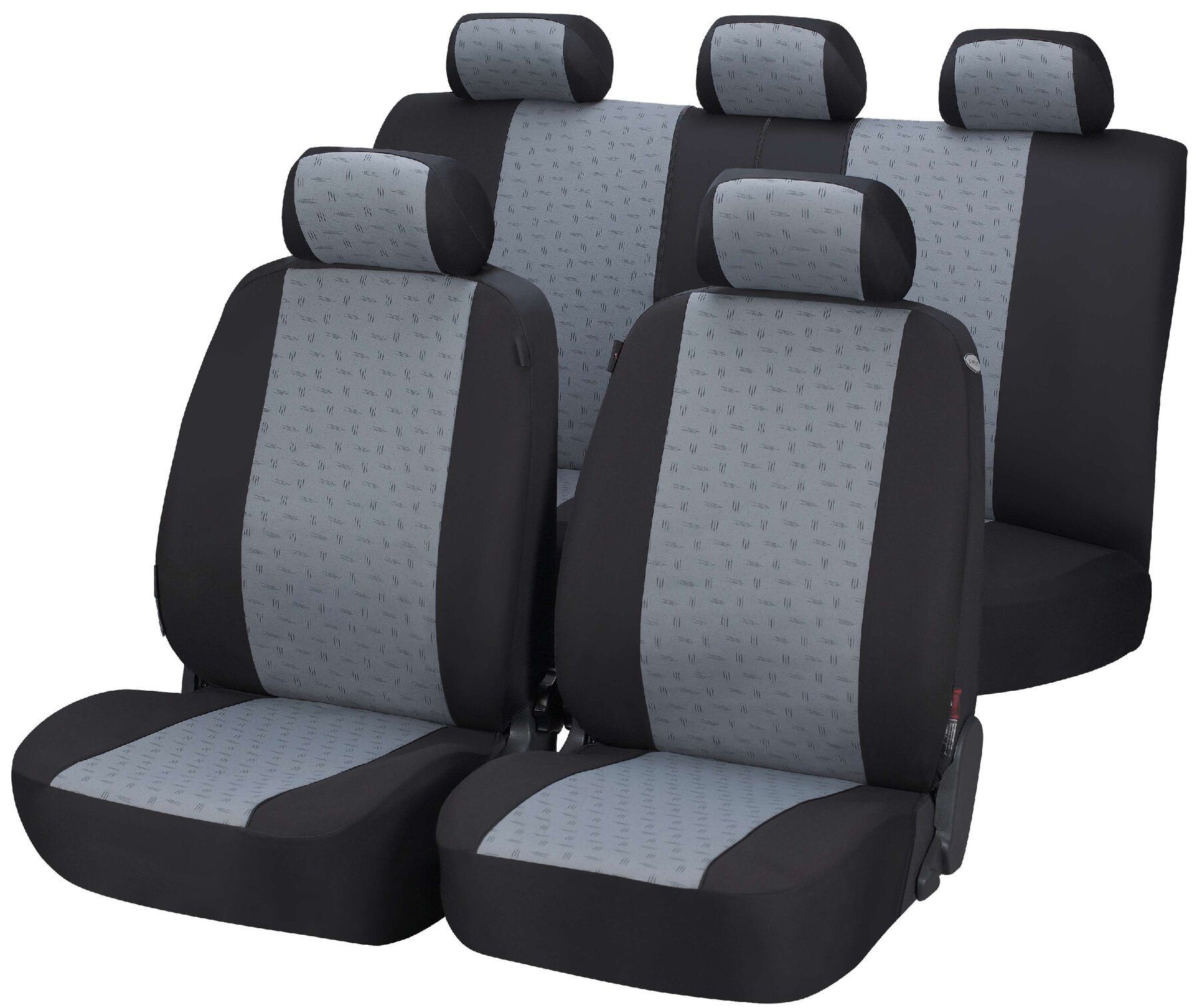 Car Seat covers Positano black grey Complete set