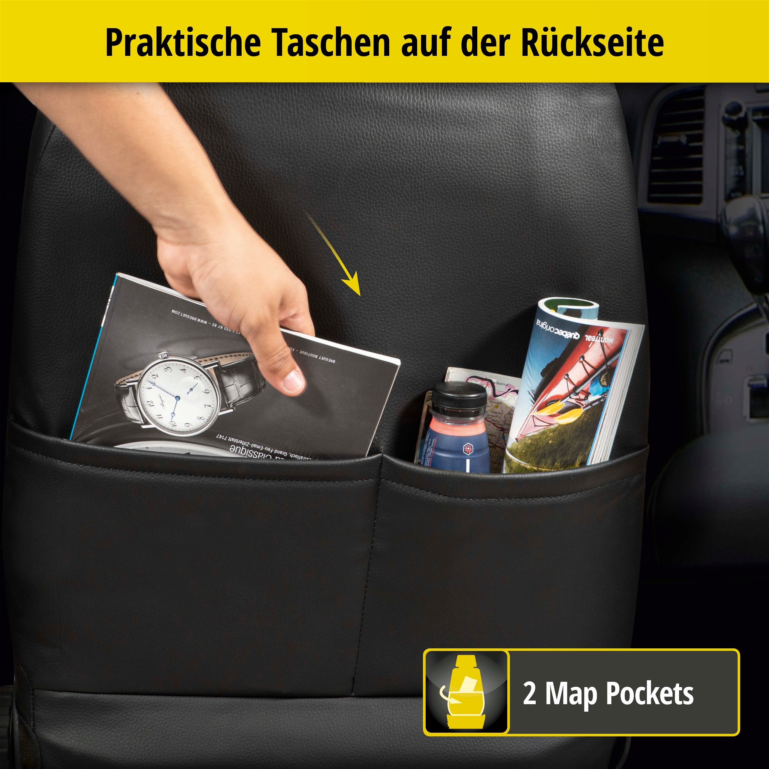 Passform Sitzbezug Robusto für Audi A1 Sportback (8XA, 8XF) 09/2011-10/2018, 2 Einzelsitzbezüge für Normalsitze