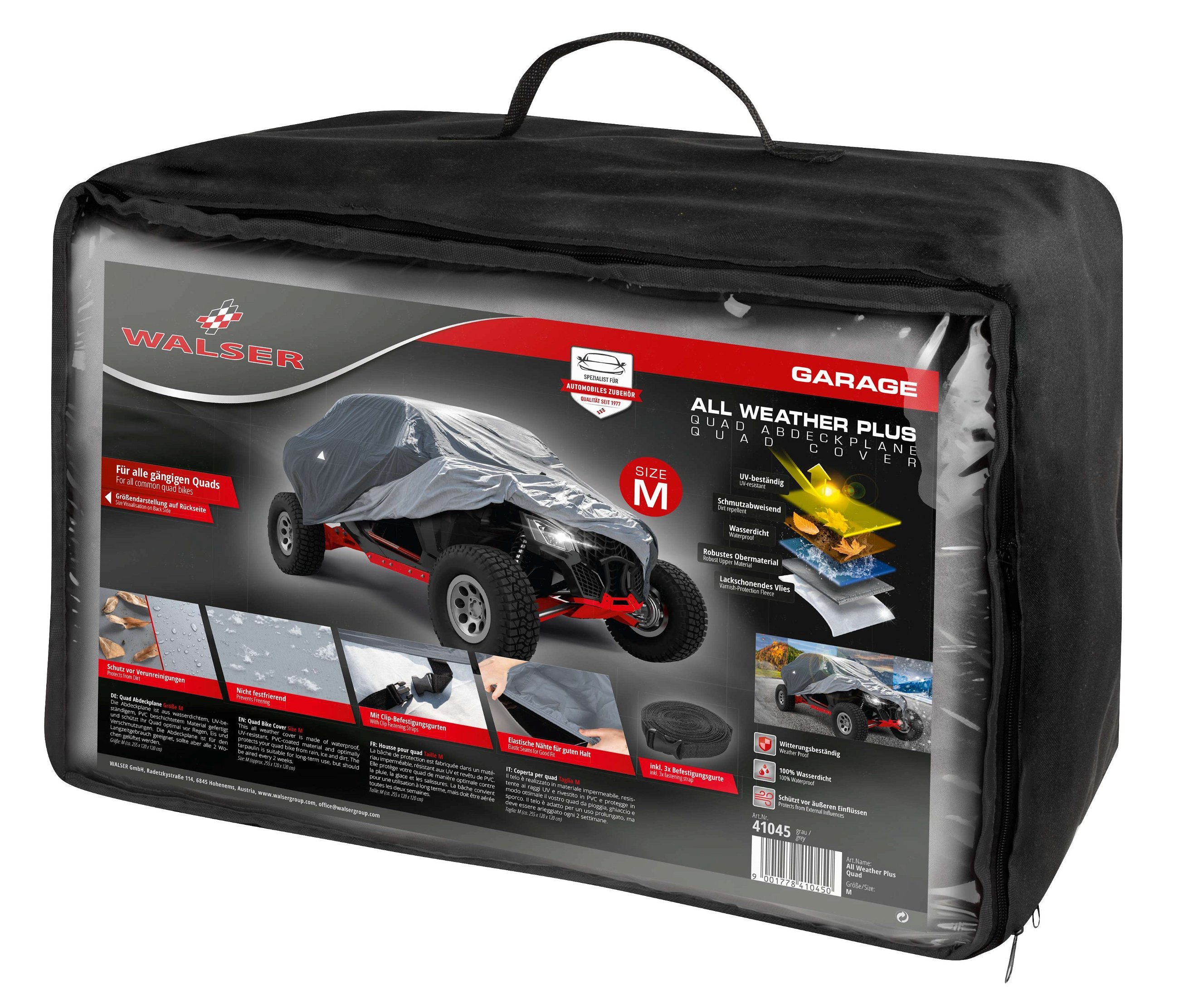 Quad Cover All Weather Plus, Cover for Off-Road Vehicles size M grey