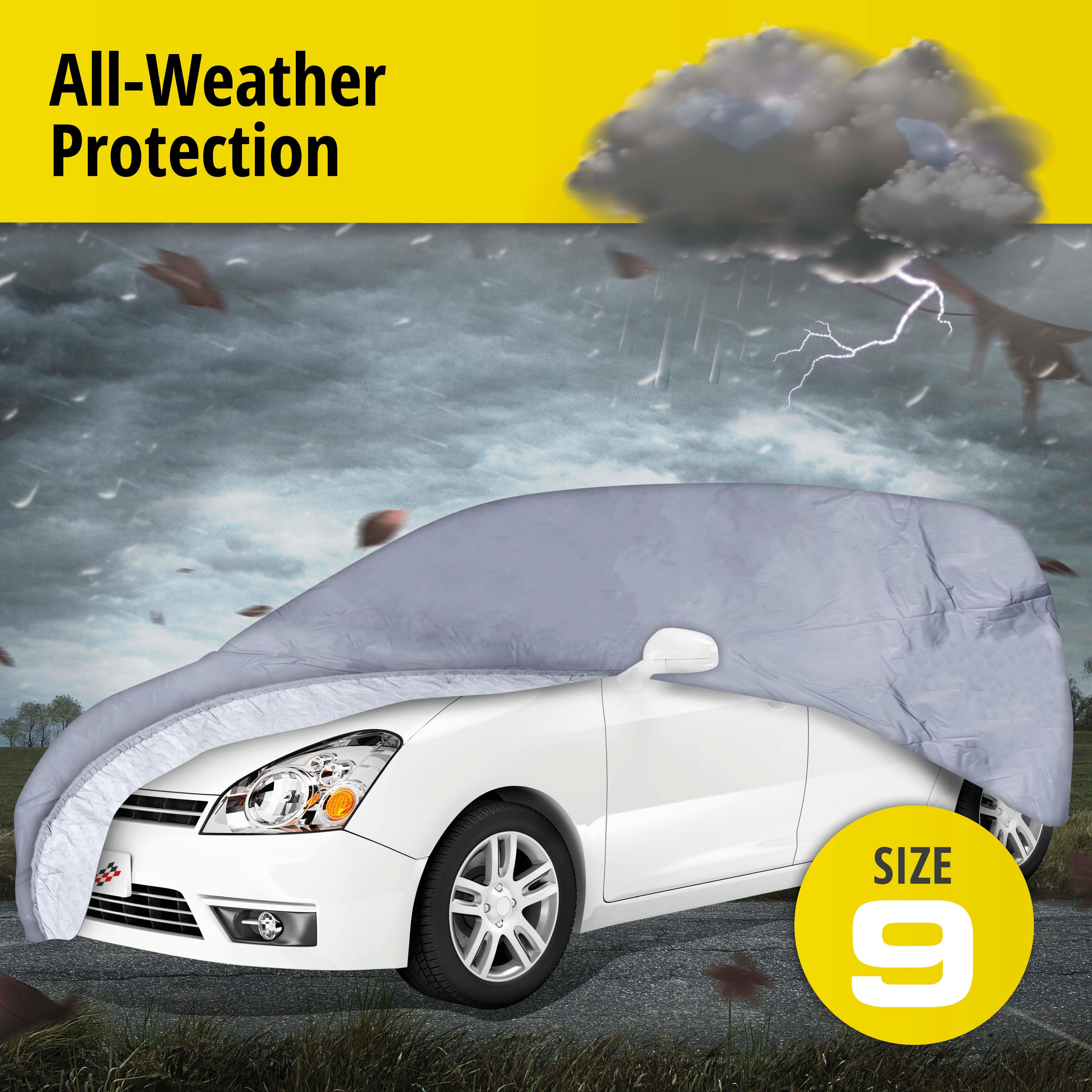 Car tarpaulin All Weather Premium size 9 grey