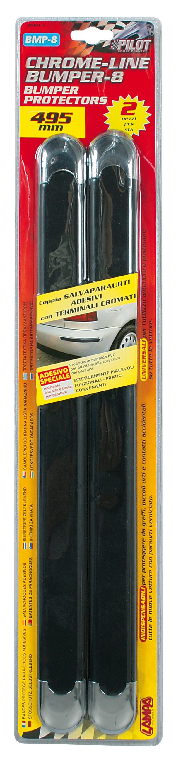 Stoß Schutz selbstklebend 2 Stück 49,5x4 cm schwarz/chrom | Kantenschutz |  Transport | Komfort  Zubehör | Walser Online Shop