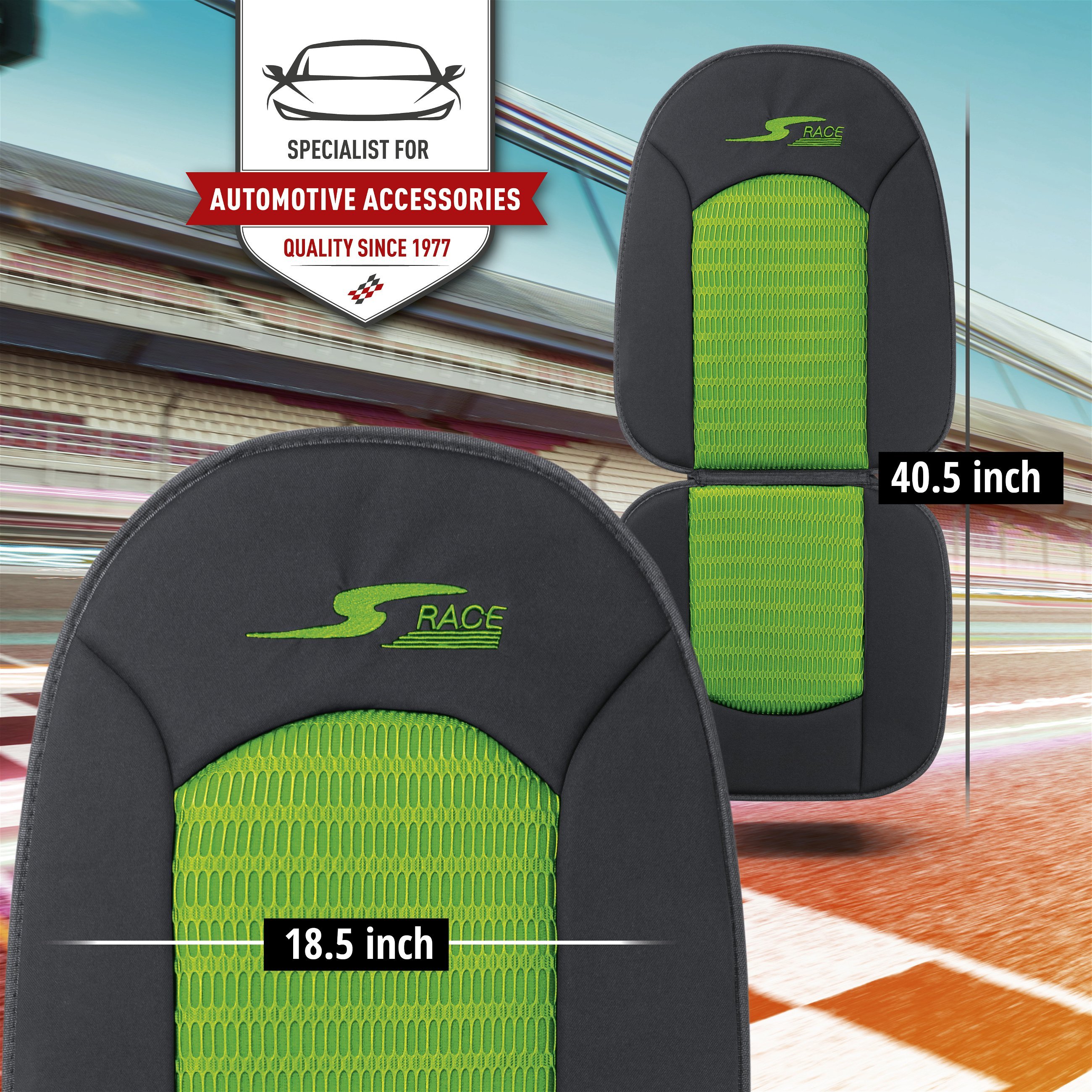 Car Seat cover S-Race green