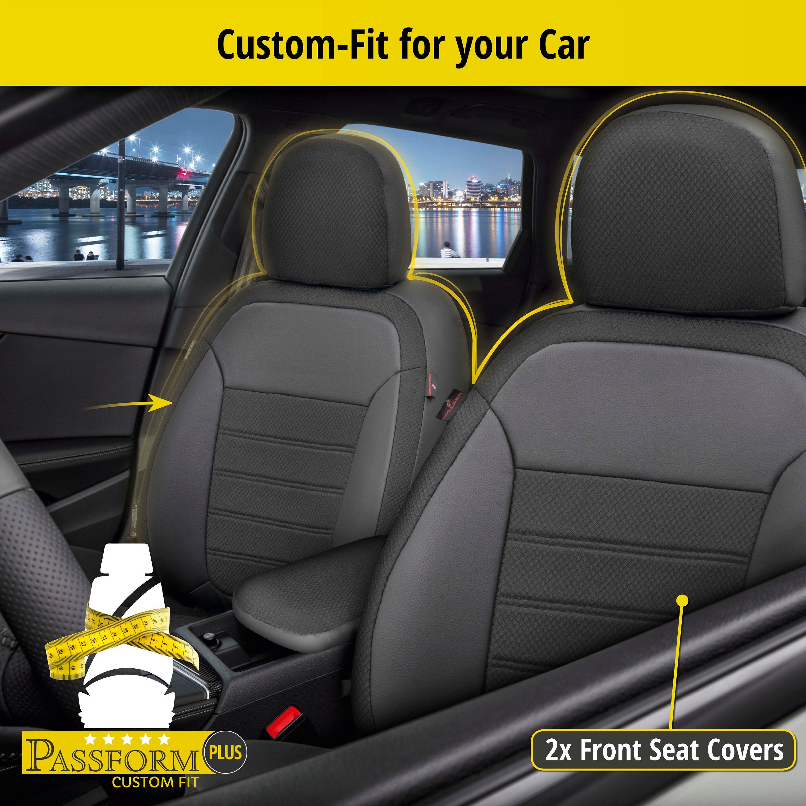 Seat Cover Aversa for Renault Clio III BR0/1, CR0/1 01/2005-12/2014, 2 seat covers for normal seats