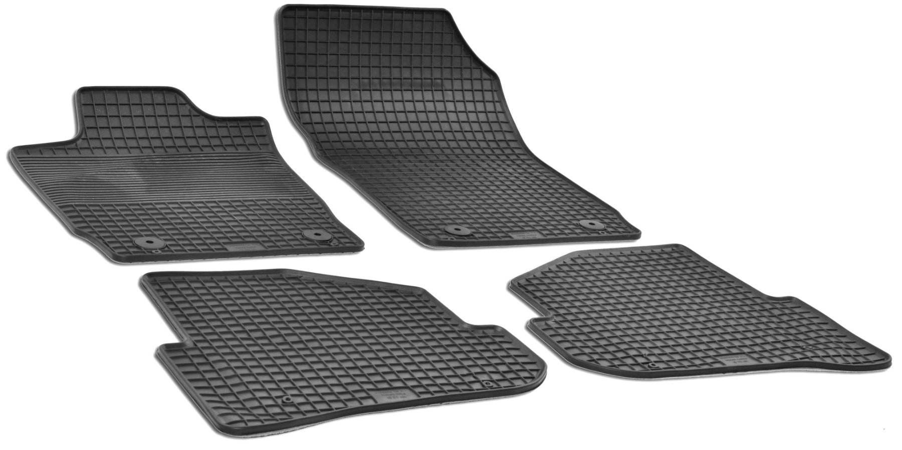 DirtGuard rubberen voetmatten geschikt voor Audi A1 (8X1, 8XK) 05/2010-10/2018, A1 Sportback (8XA, 8XF) 09/2011-10/2018