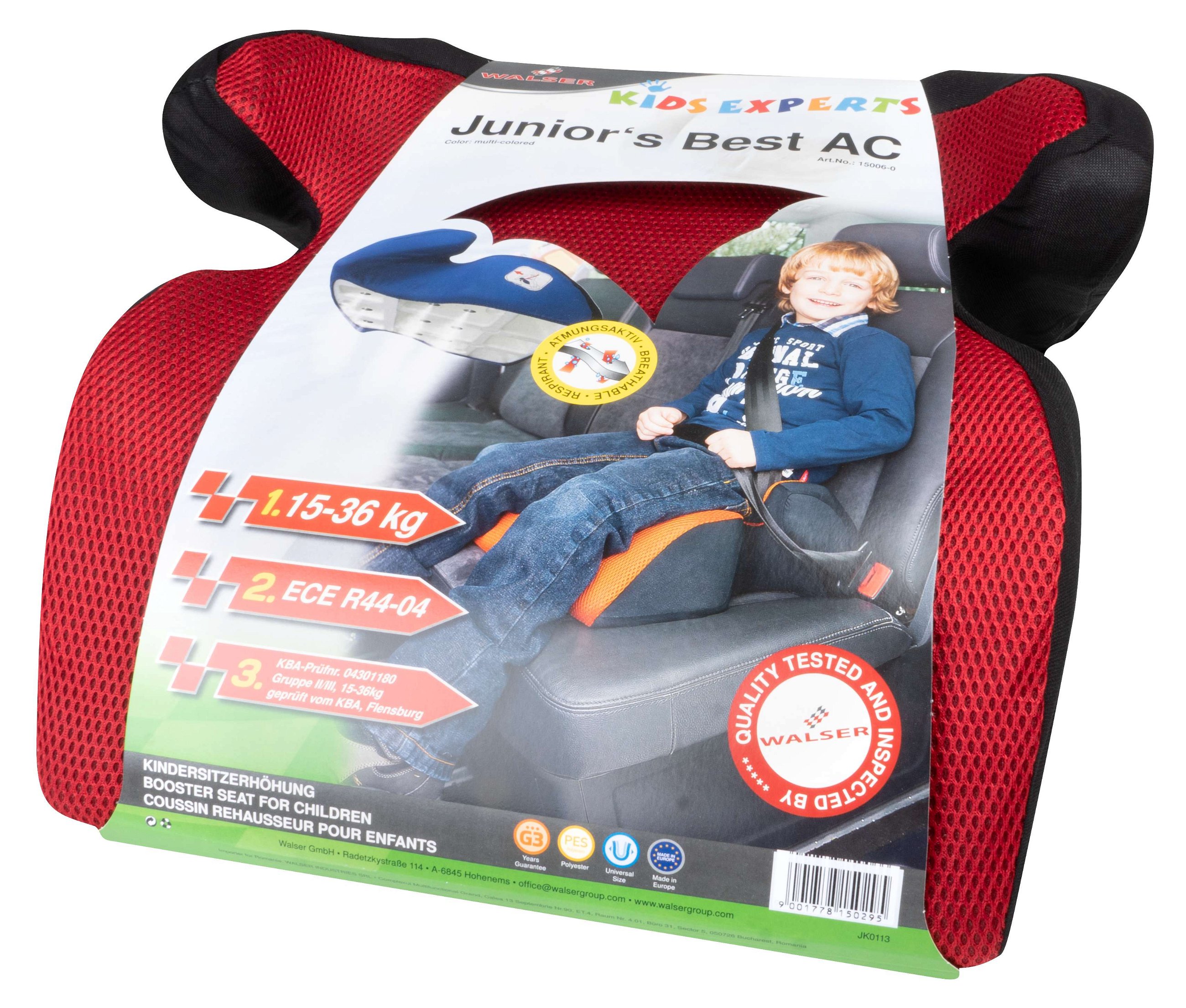 Booster seat for children Juniors Best red