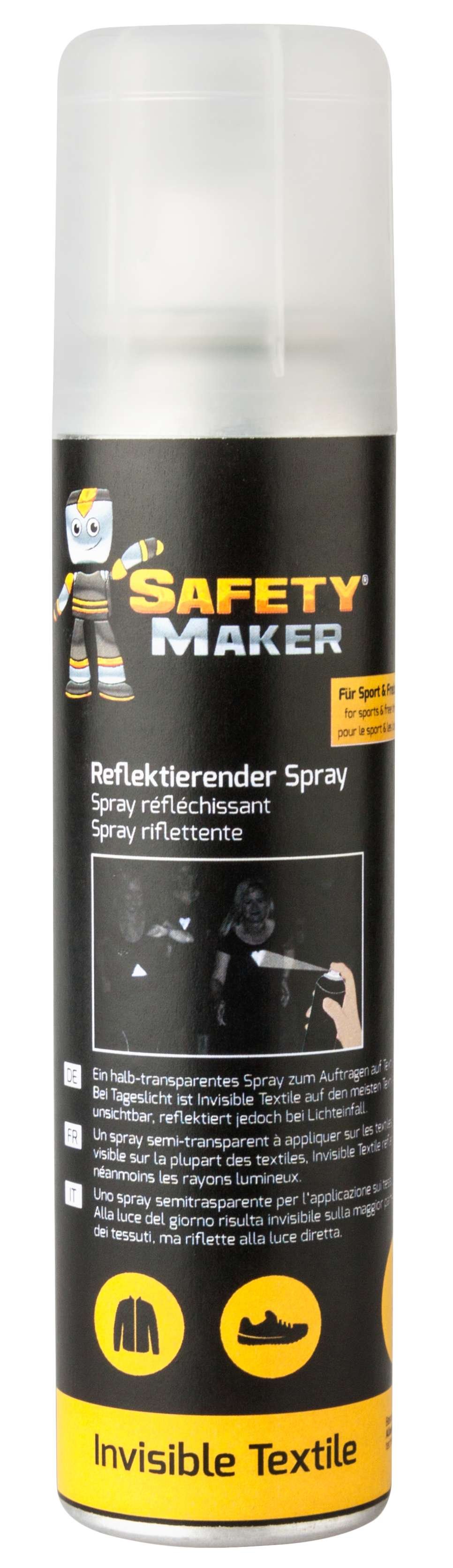Safety Maker Reflektierender Spray Invisible Textile 100 ml