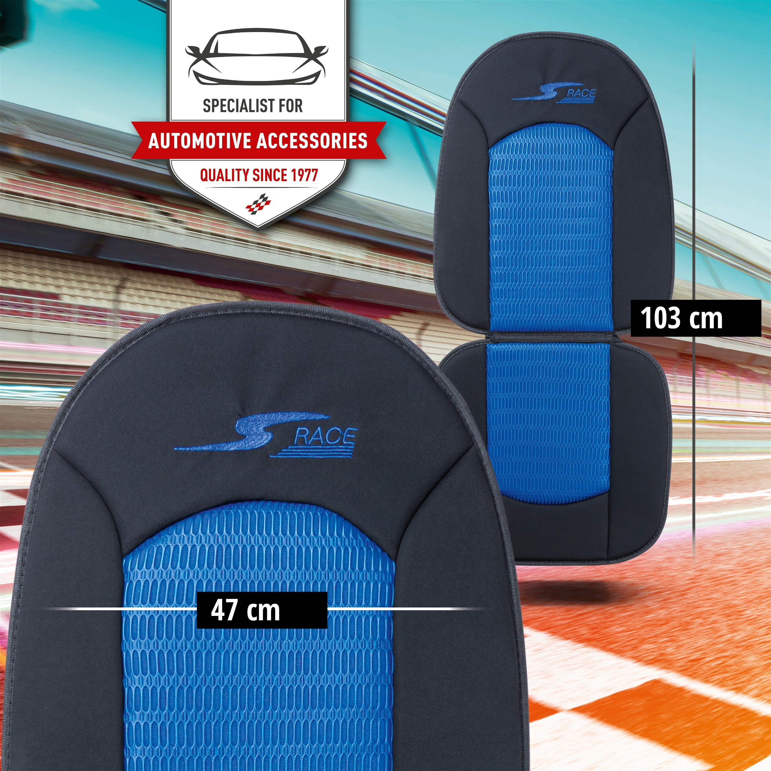 Car Seat cover S-Race blue