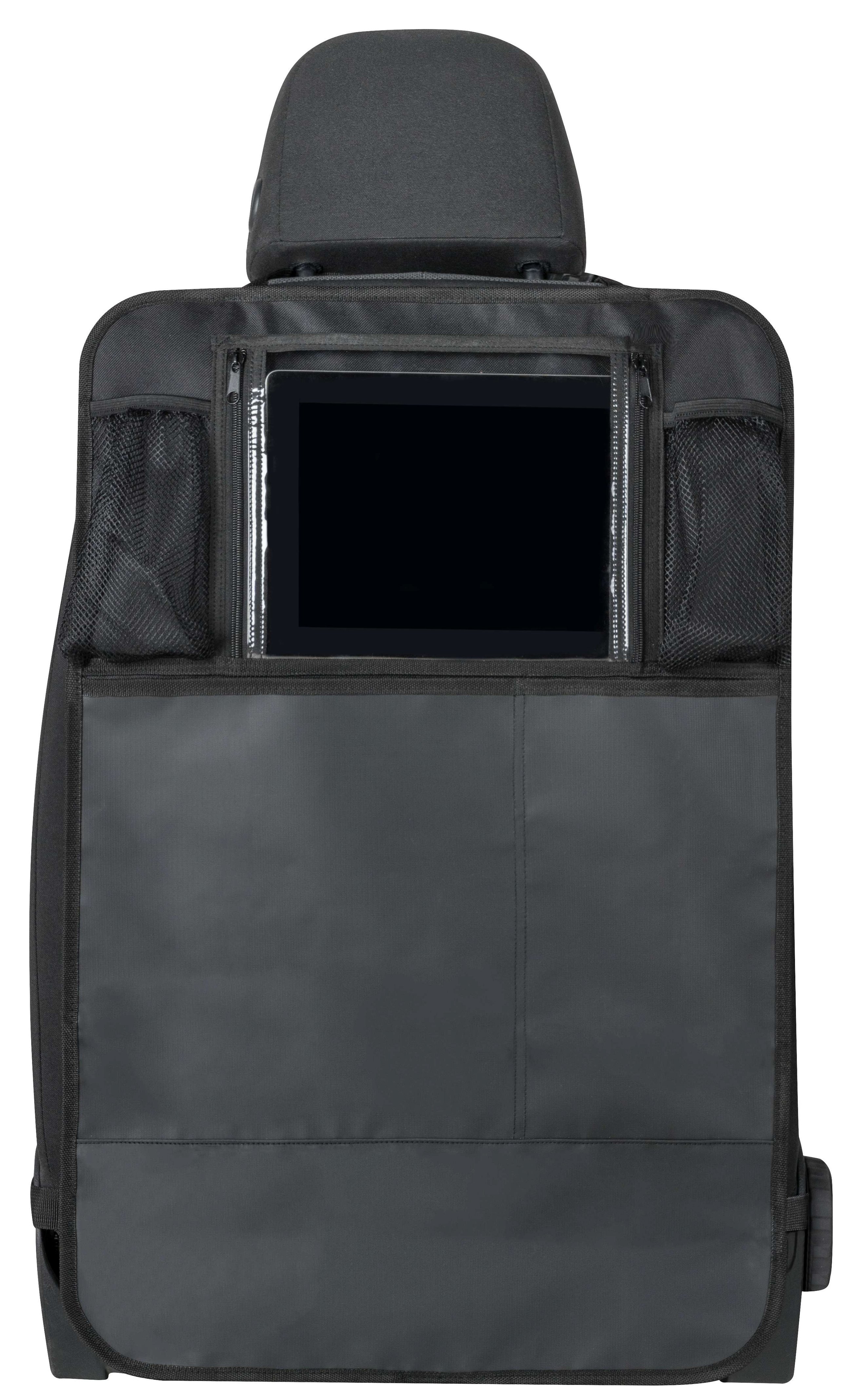 Auto-Organizer Kenny, Rückenlehnenschutz mit Tablet-Halterung 70x46 cm schwarz