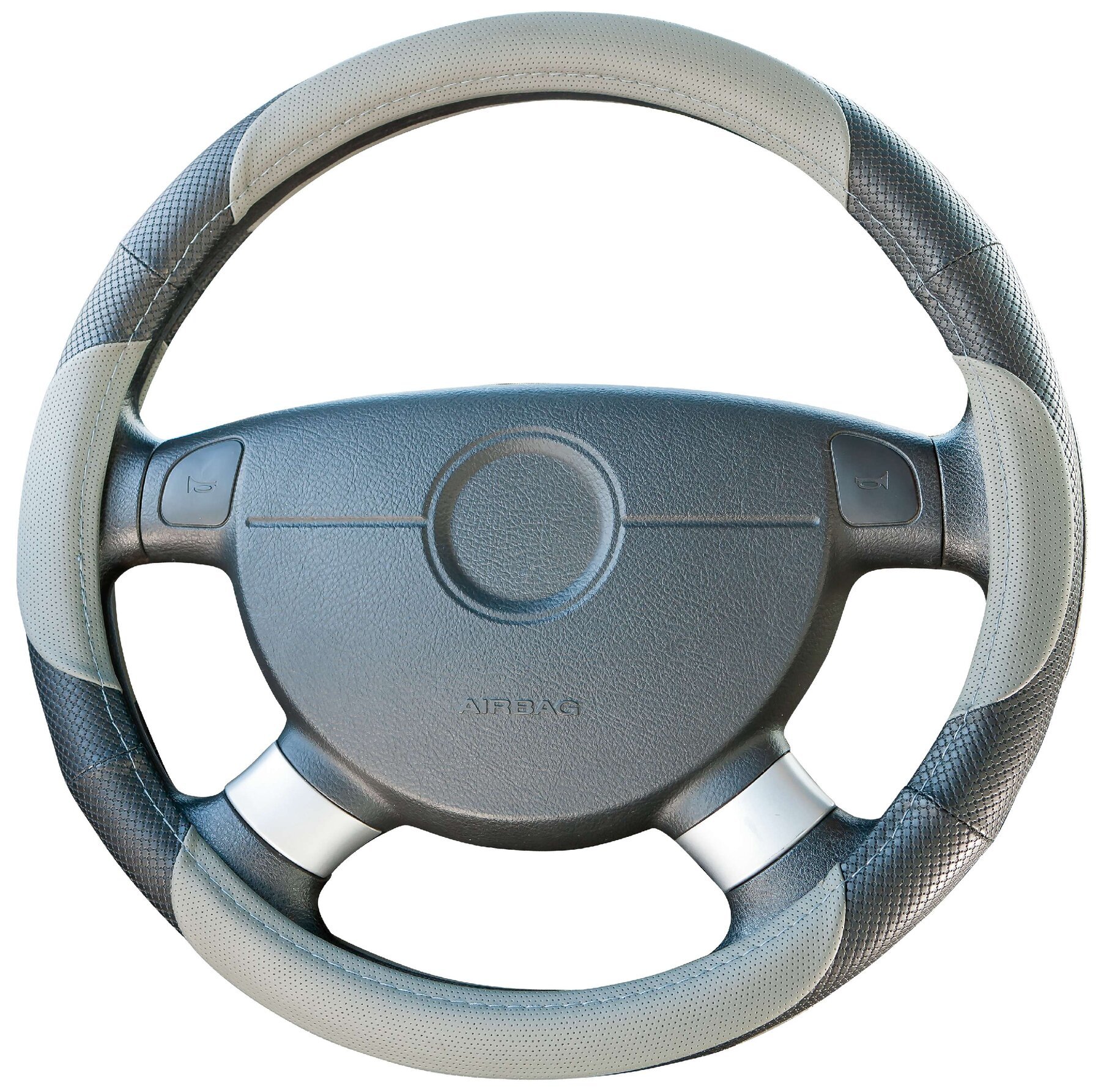 Sport Stuurwiel Zwart Grijs Stuurwiel Cover Racing