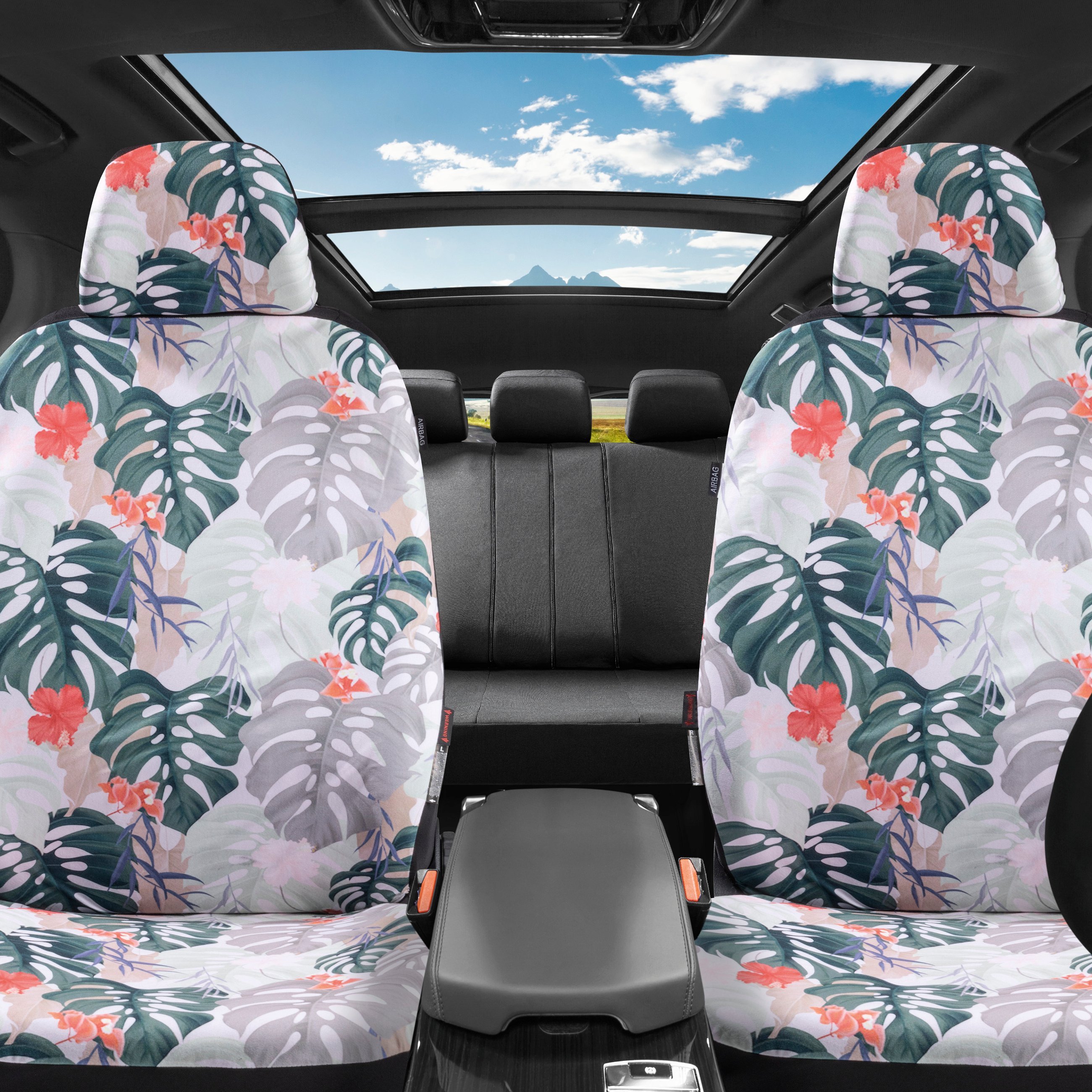 Car seat cover Boho for 1 front seat, single seat cover