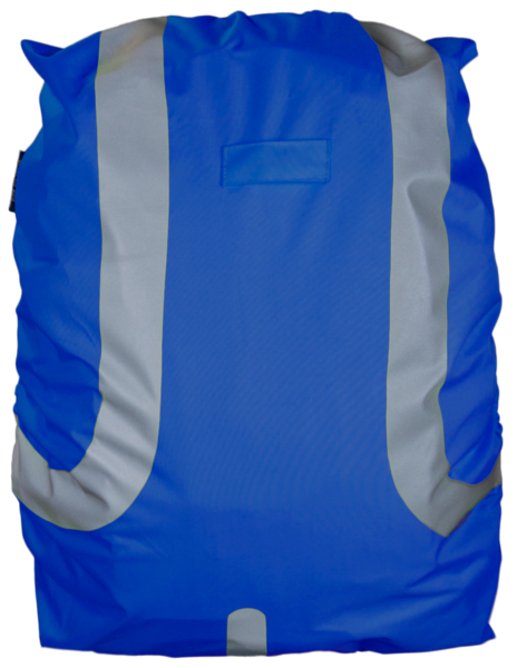 Reflektierende Rucksackhülle blau 45L