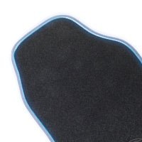  WALSER Kit Universel de Tapis en Caoutchouc pour Voiture  Spartakus 4 pièces Tapis de Sol découpables pour Voiture Noir 28036