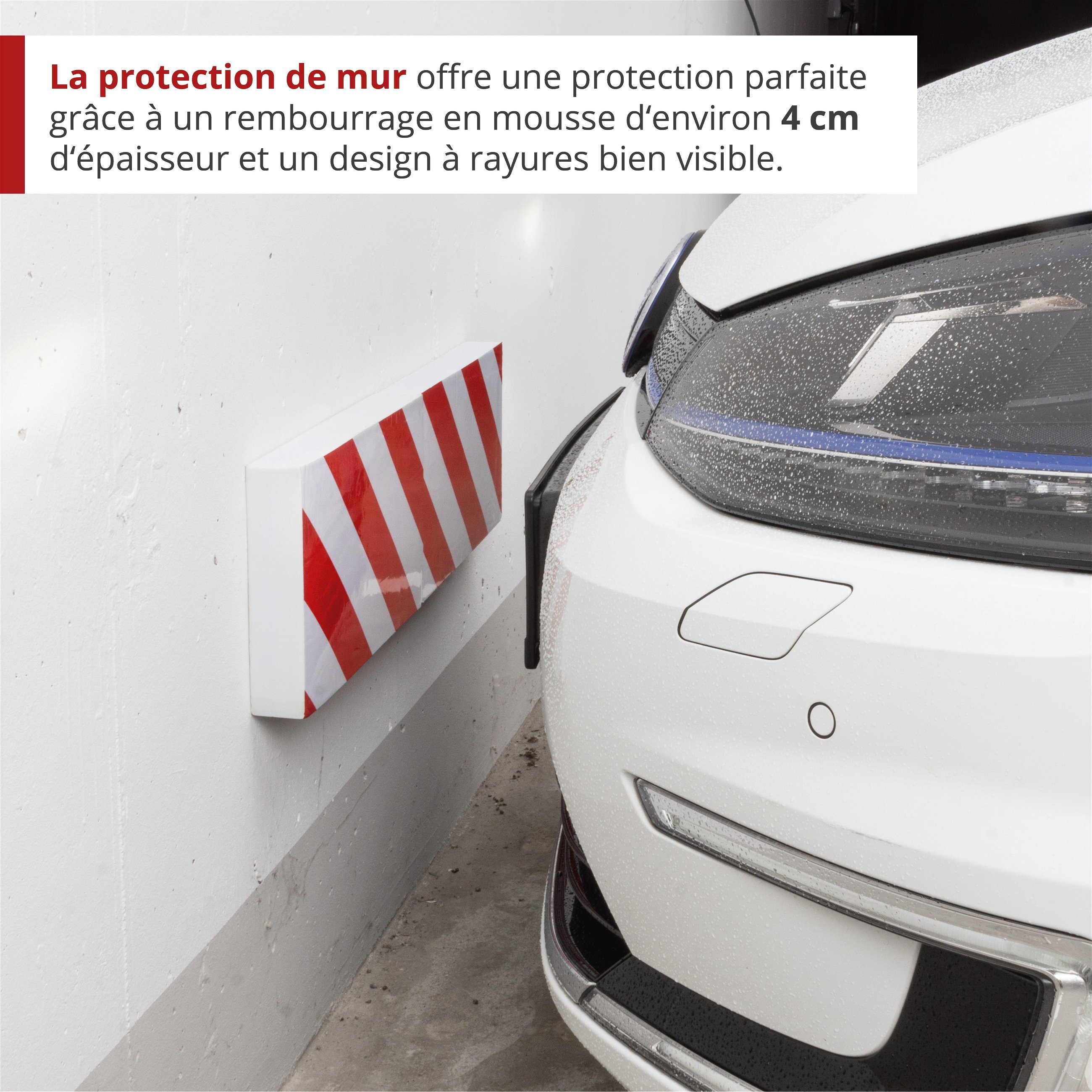 Protection murale de garage, 2 pièces protection de porte de