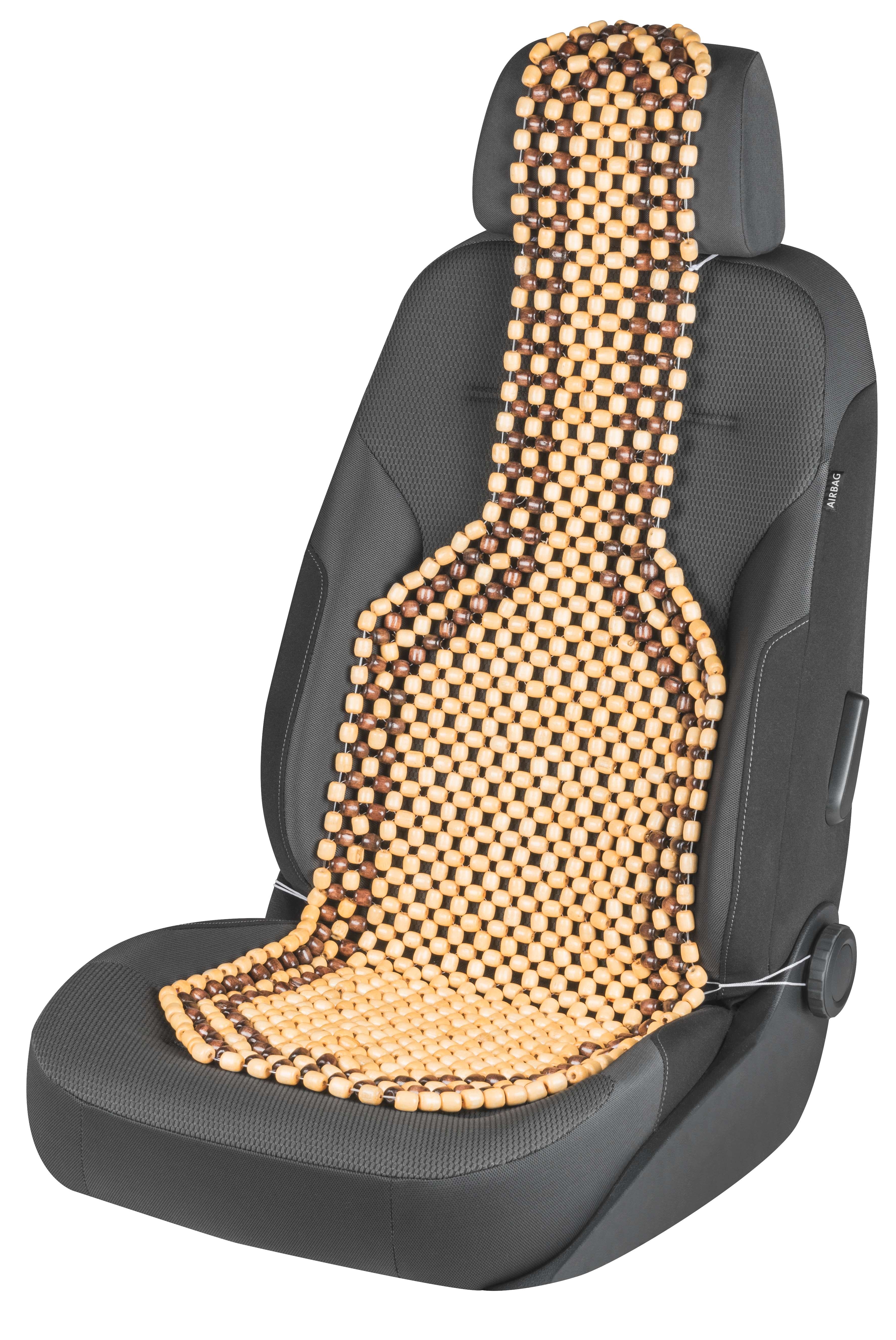 Car Seat Cover Made Of Wood Beads, Wooden Beaded Car Seat Cover Uk
