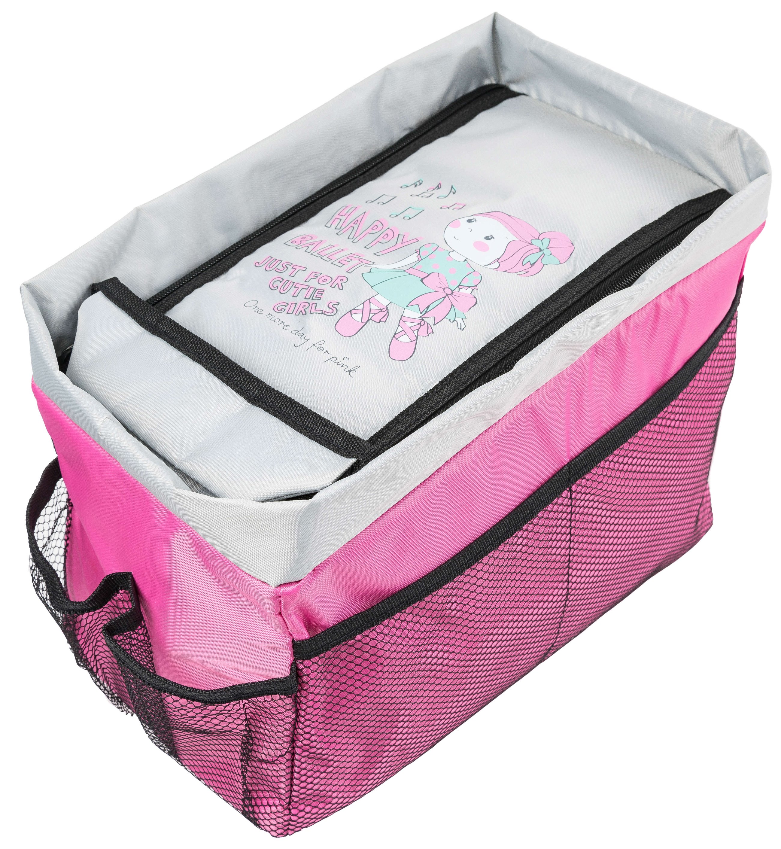 Rear seat organizer Ballet Doll pink