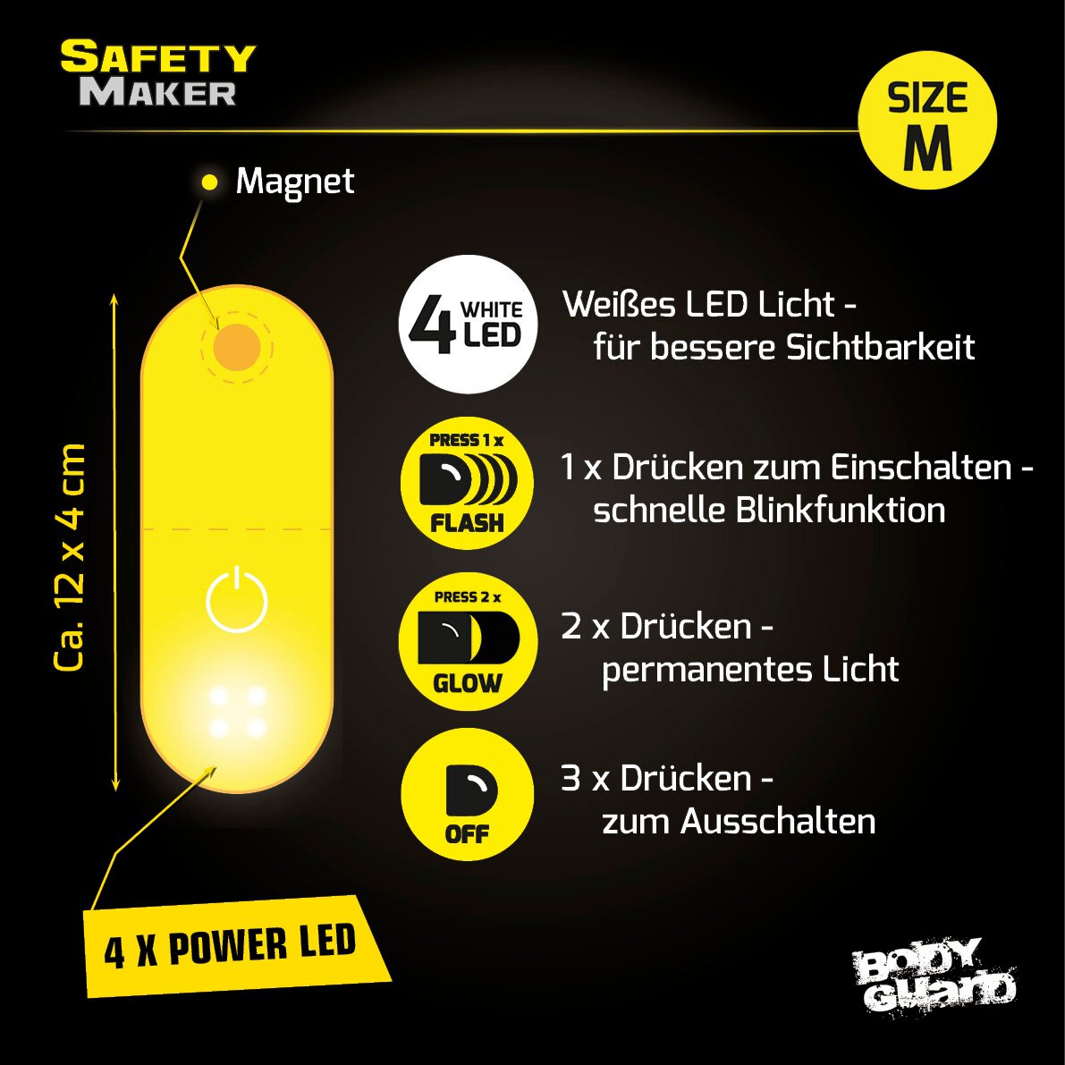 Multilight L, LED-Clip gelb